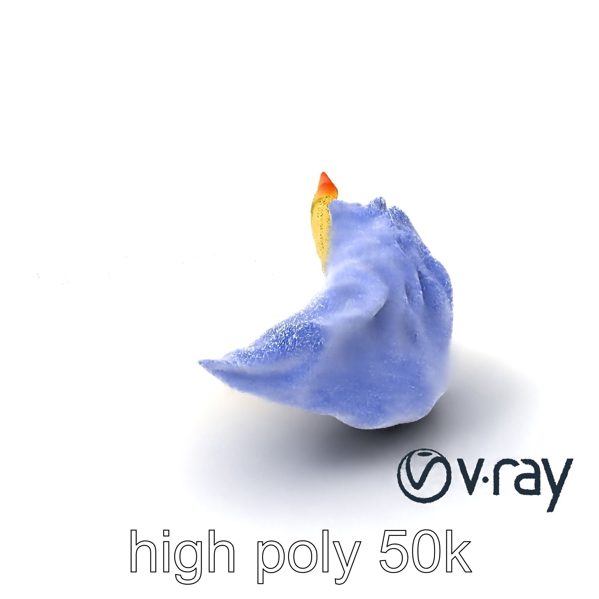 Traditional Dumpling Crescent Shape Model Pack Low-poly 3D model_1