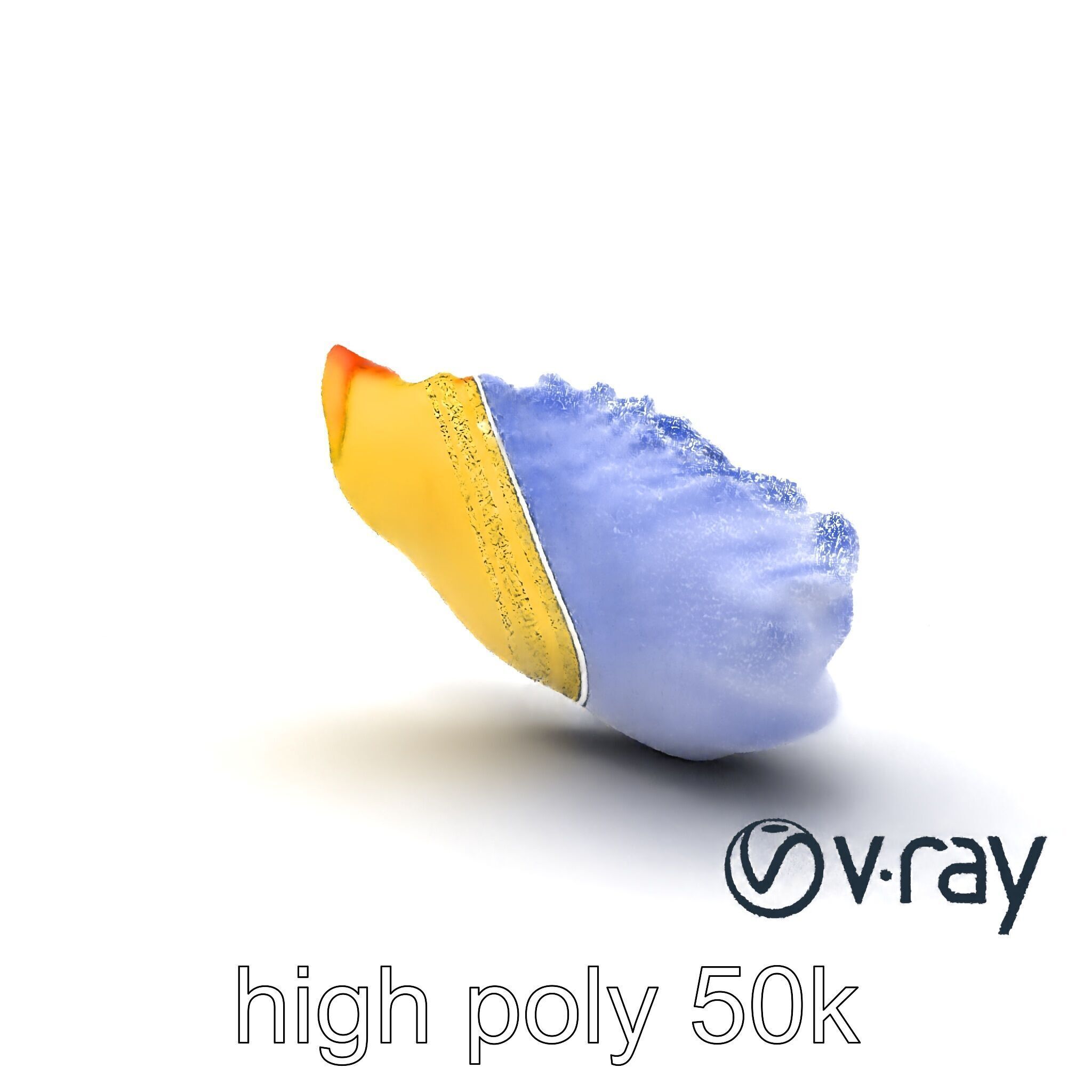 Traditional Dumpling Crescent Shape Model Pack Low-poly 3D model_27