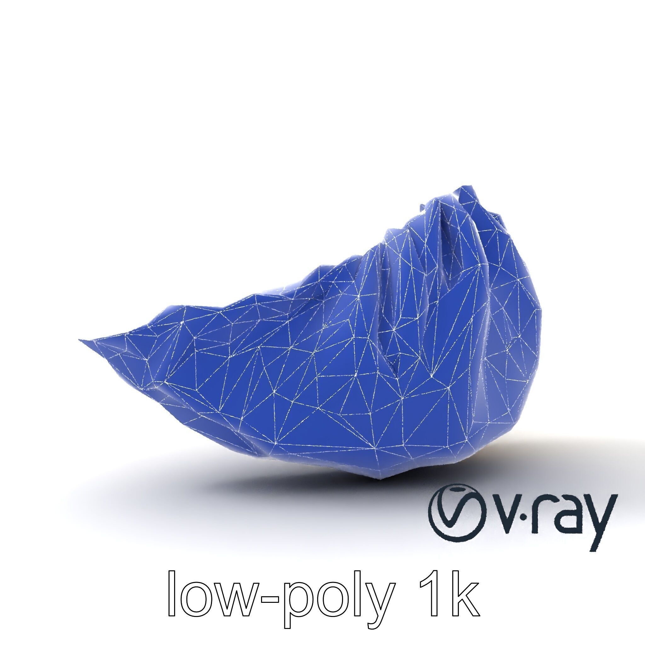 Traditional Dumpling Crescent Shape Model Pack Low-poly 3D model_26