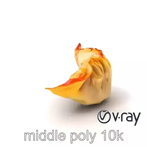 Traditional Dumpling Crescent Shape Model Pack Low-poly 3D model