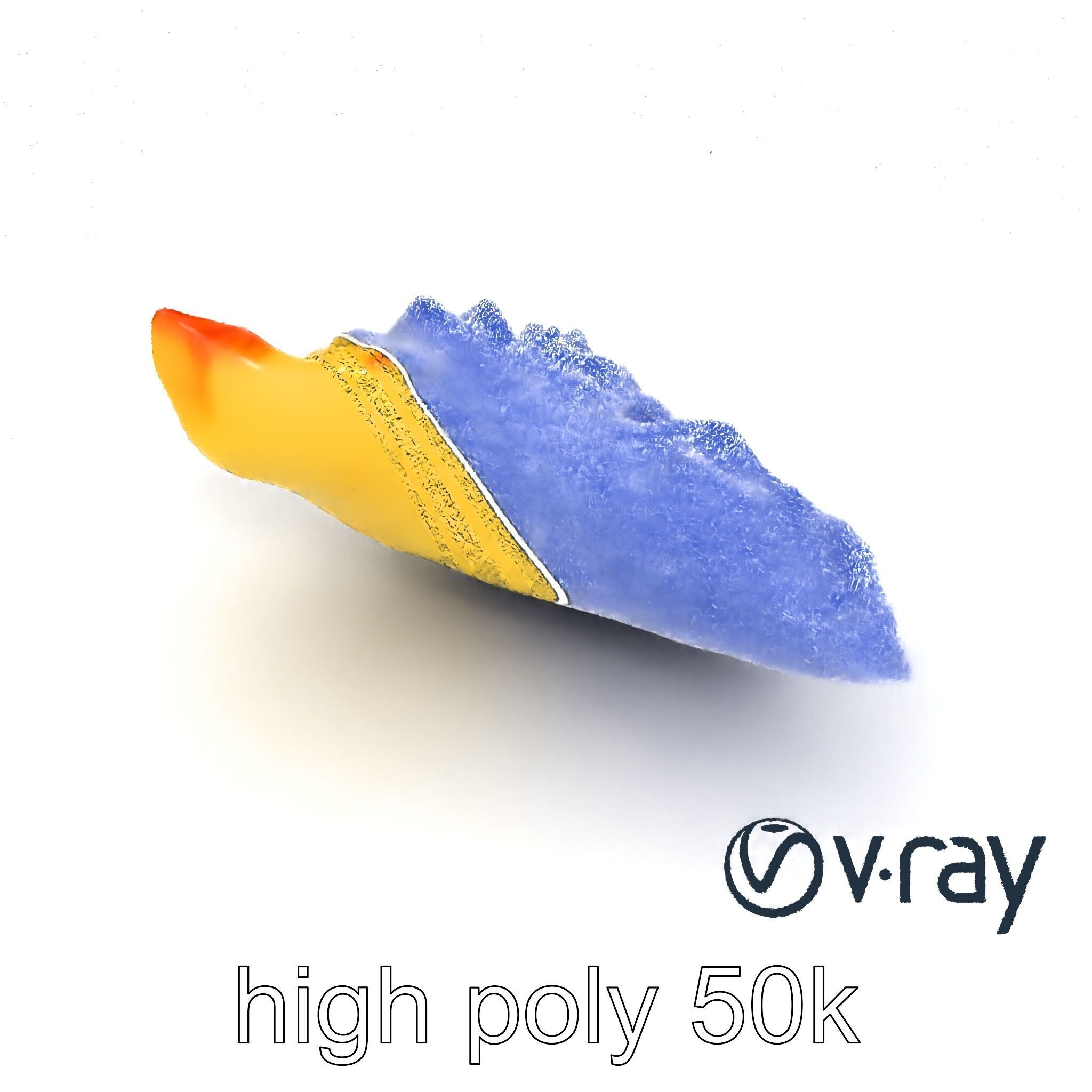 Traditional Dumpling Crescent Shape Model Pack Low-poly 3D model_12