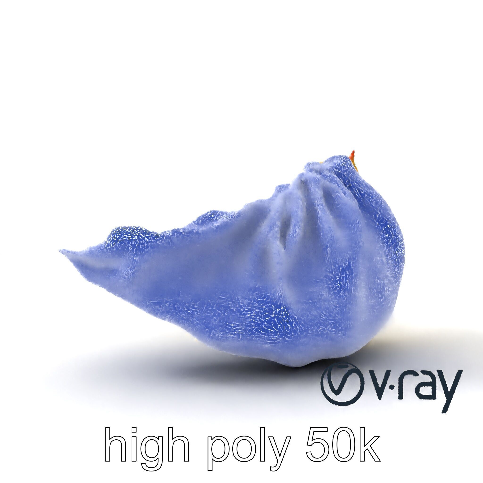 Traditional Dumpling Crescent Shape Model Pack Low-poly 3D model_21