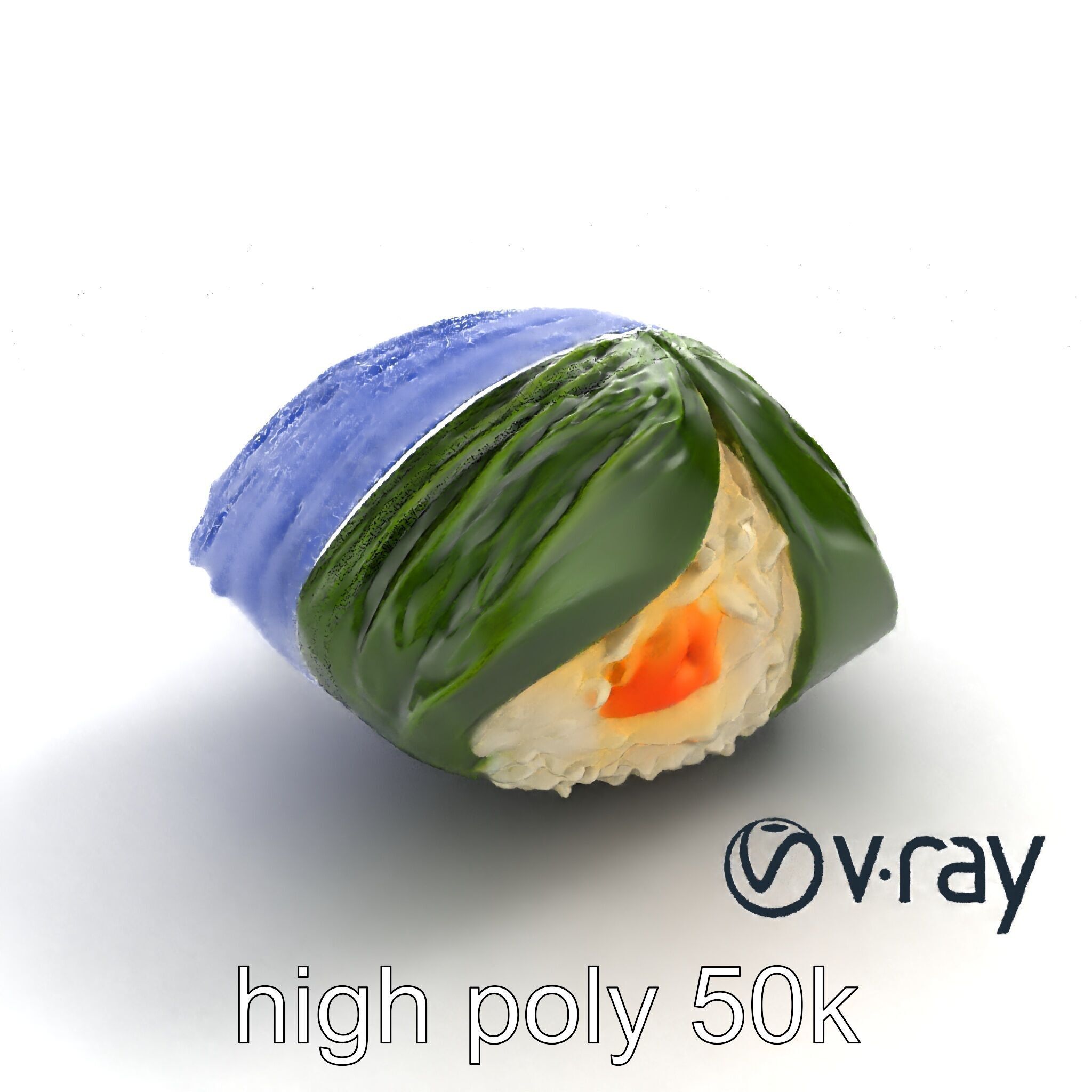 Spaceship Zongzi Leaf-Wrapped Traditional Food model pack Low-poly 3D model_11
