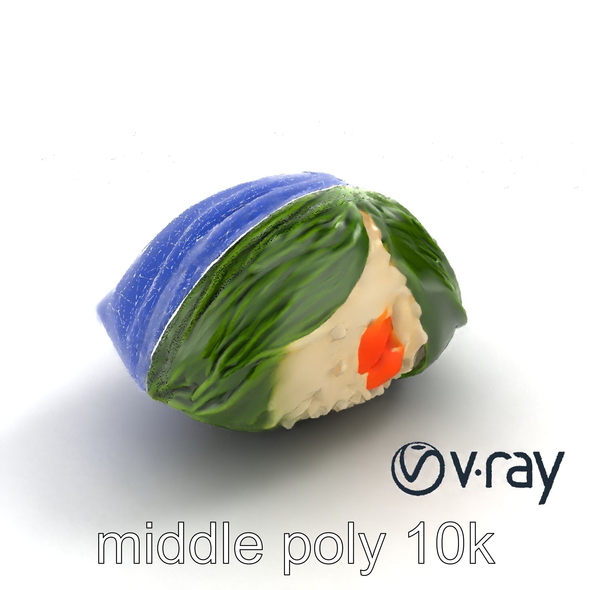 Spaceship Zongzi Leaf-Wrapped Traditional Food model pack Low-poly 3D model_21