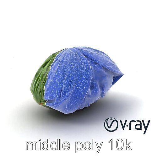 Spaceship Zongzi Leaf-Wrapped Traditional Food model pack Low-poly 3D model 6