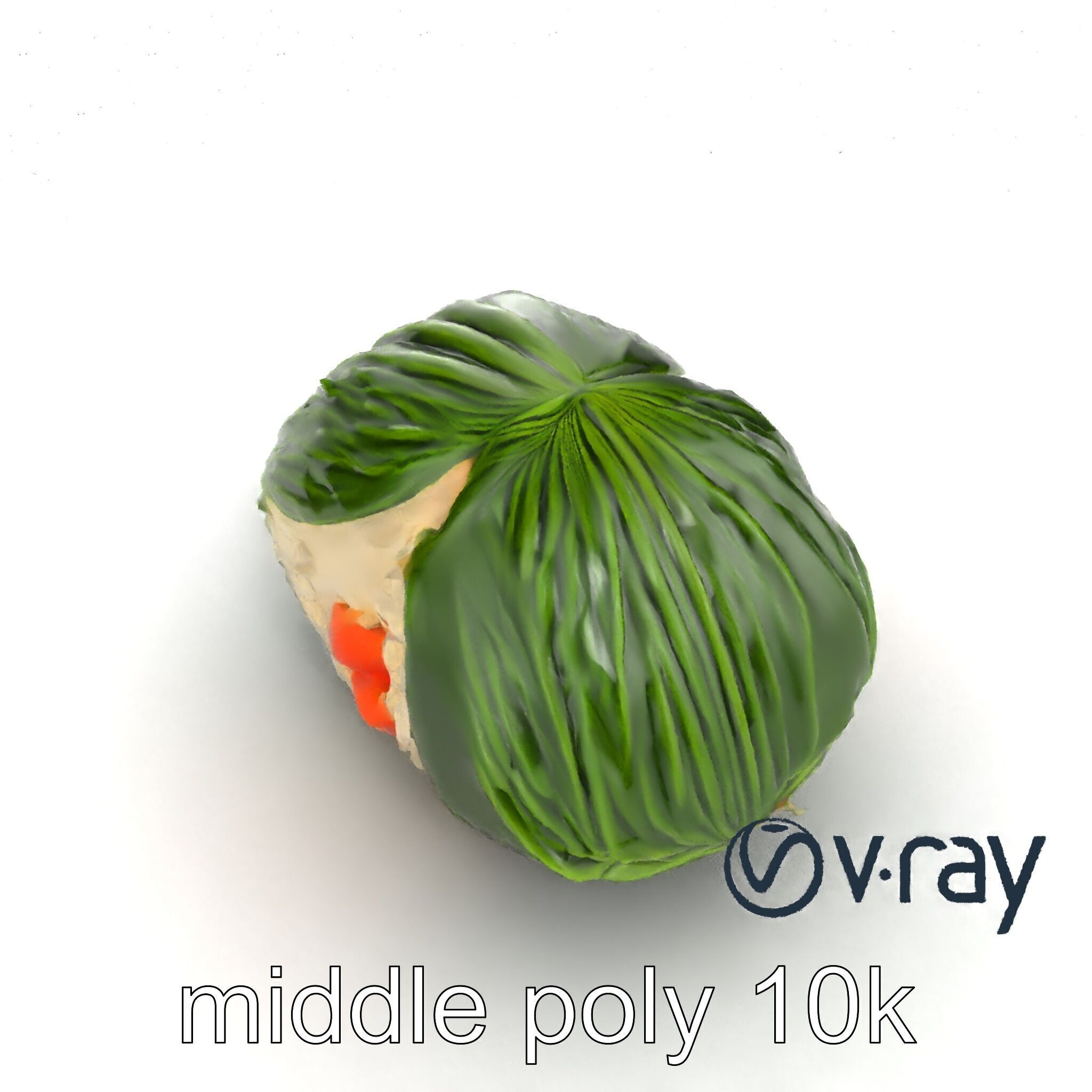 Spaceship Zongzi Leaf-Wrapped Traditional Food model pack Low-poly 3D model_10