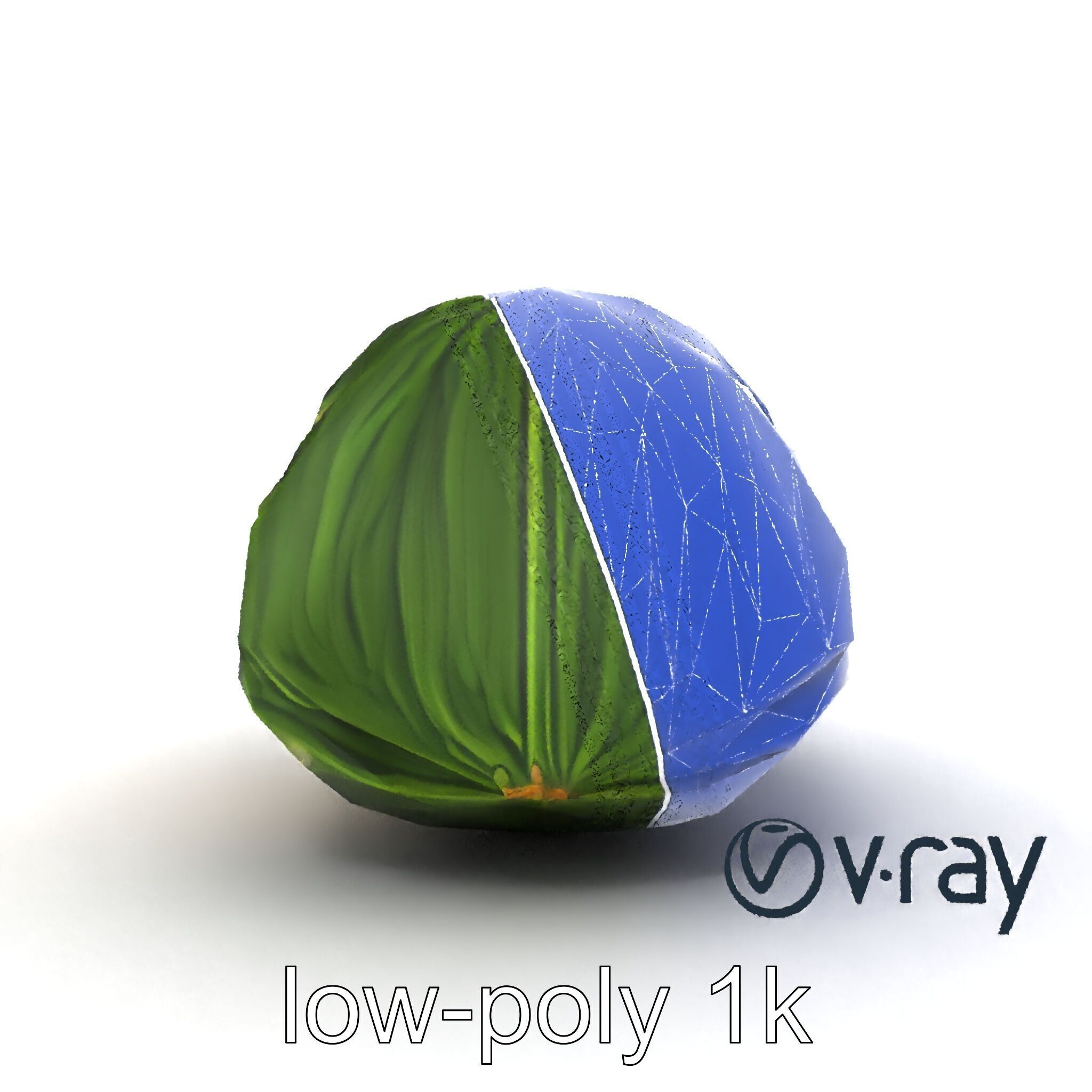 Spaceship Zongzi Leaf-Wrapped Traditional Food model pack Low-poly 3D model_20