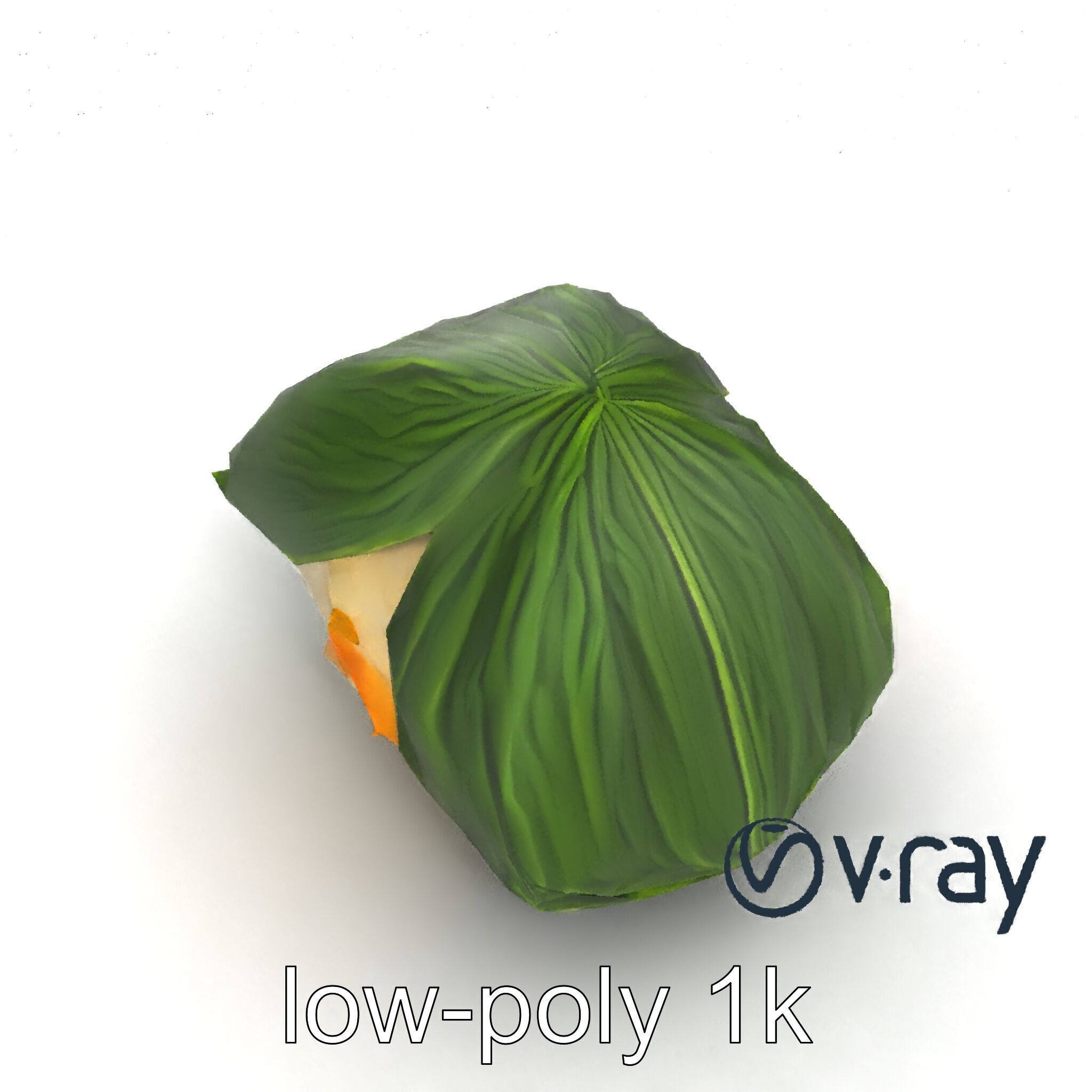 Spaceship Zongzi Leaf-Wrapped Traditional Food model pack Low-poly 3D model_22
