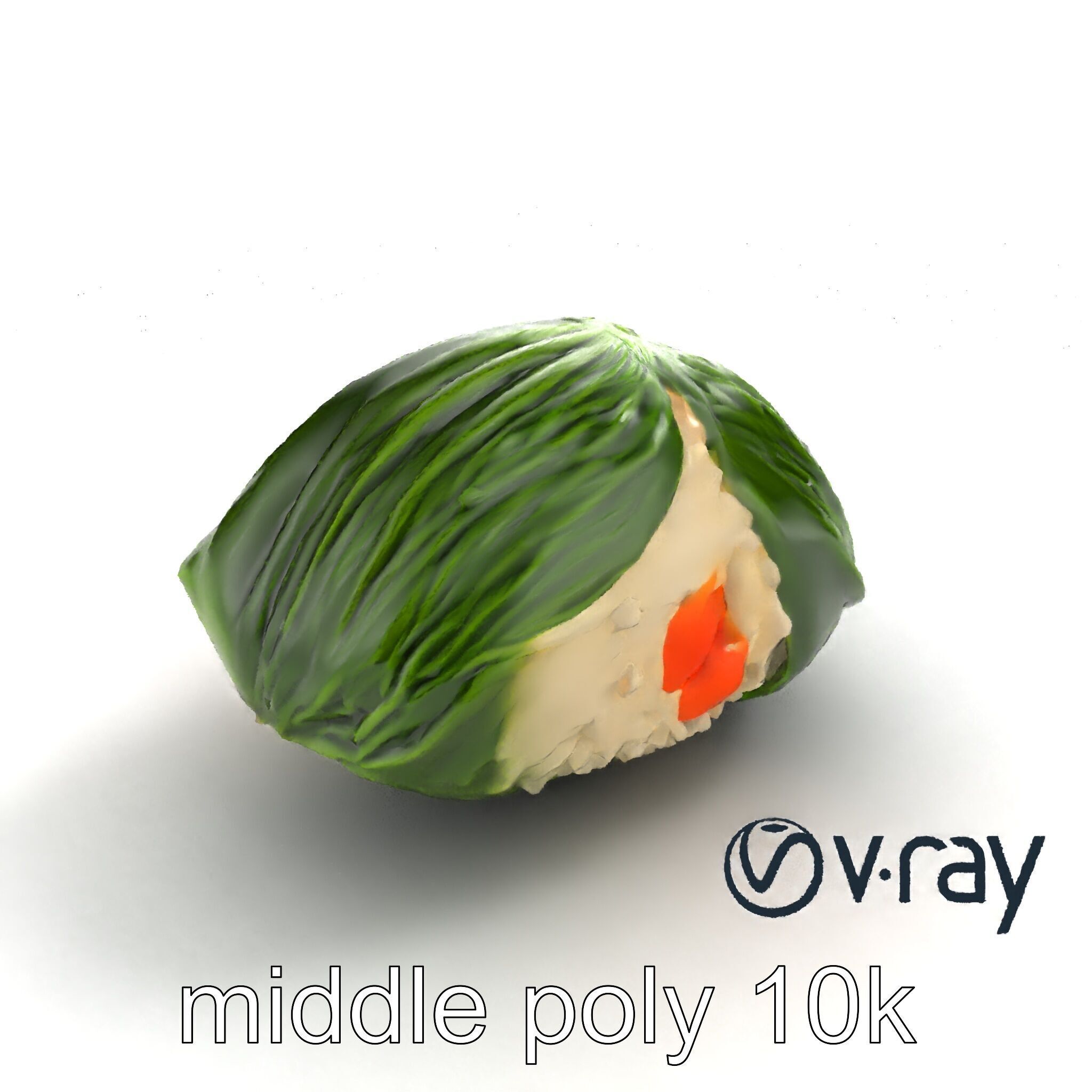 Spaceship Zongzi Leaf-Wrapped Traditional Food model pack Low-poly 3D model_7