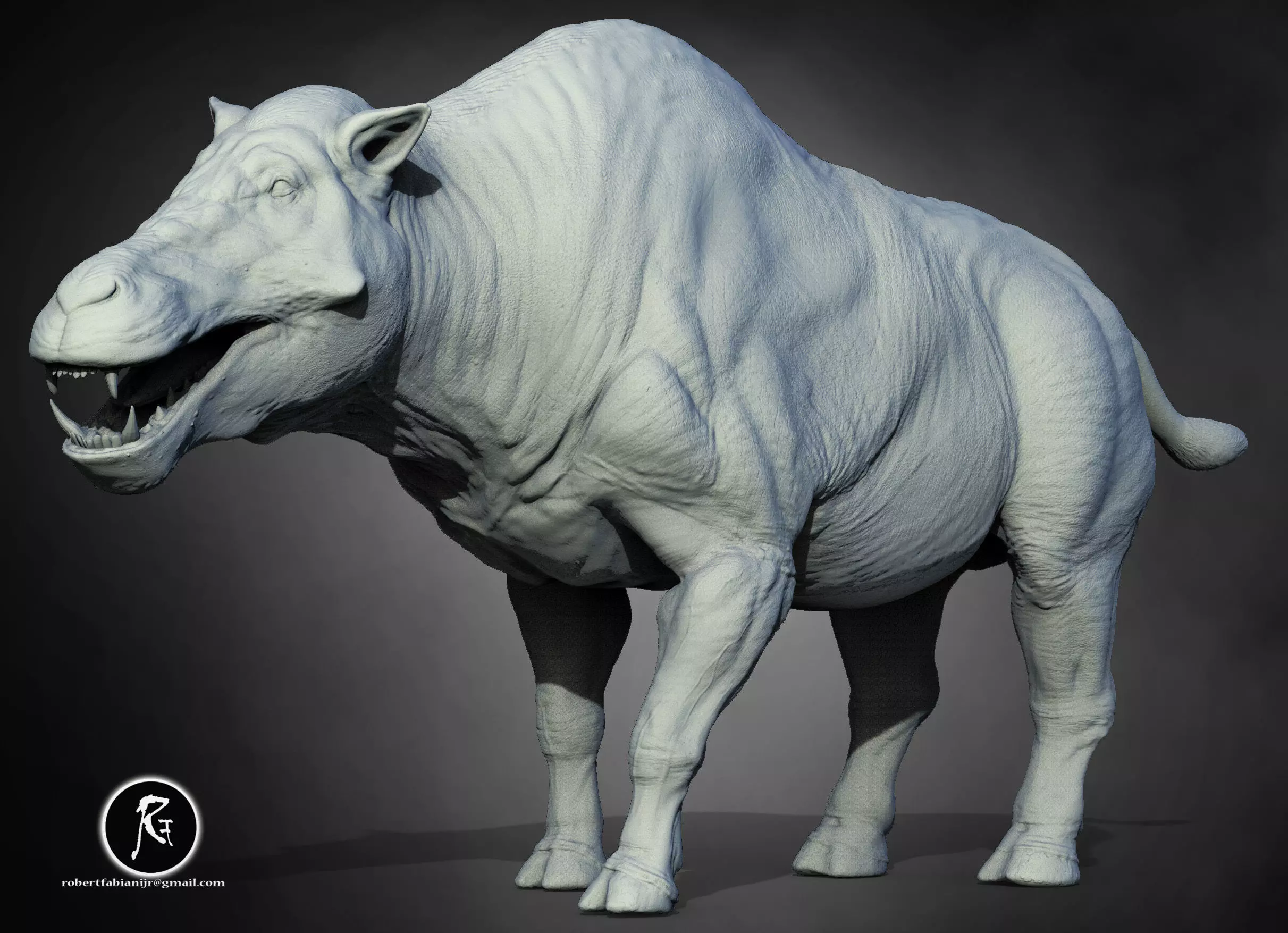 Daeodon 3D print model_0