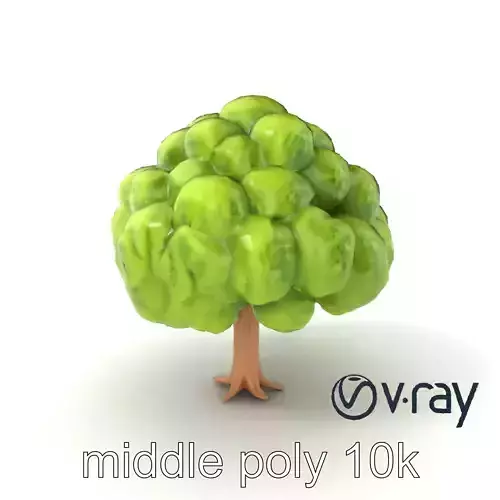 Animated Sycamore Tree Curvy Form model pack