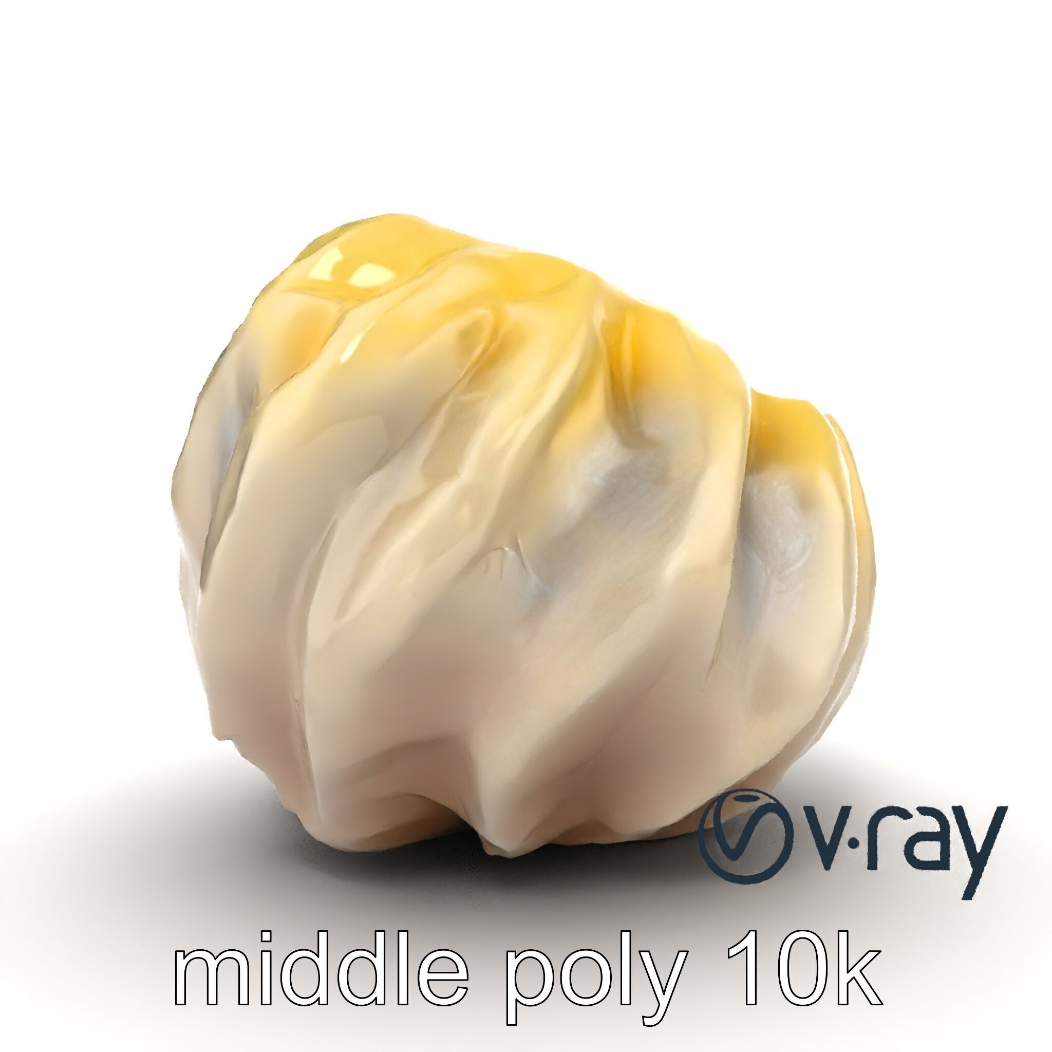 Seashell Pelmeni Geometric Food Model Pack Low-poly 3D model_11