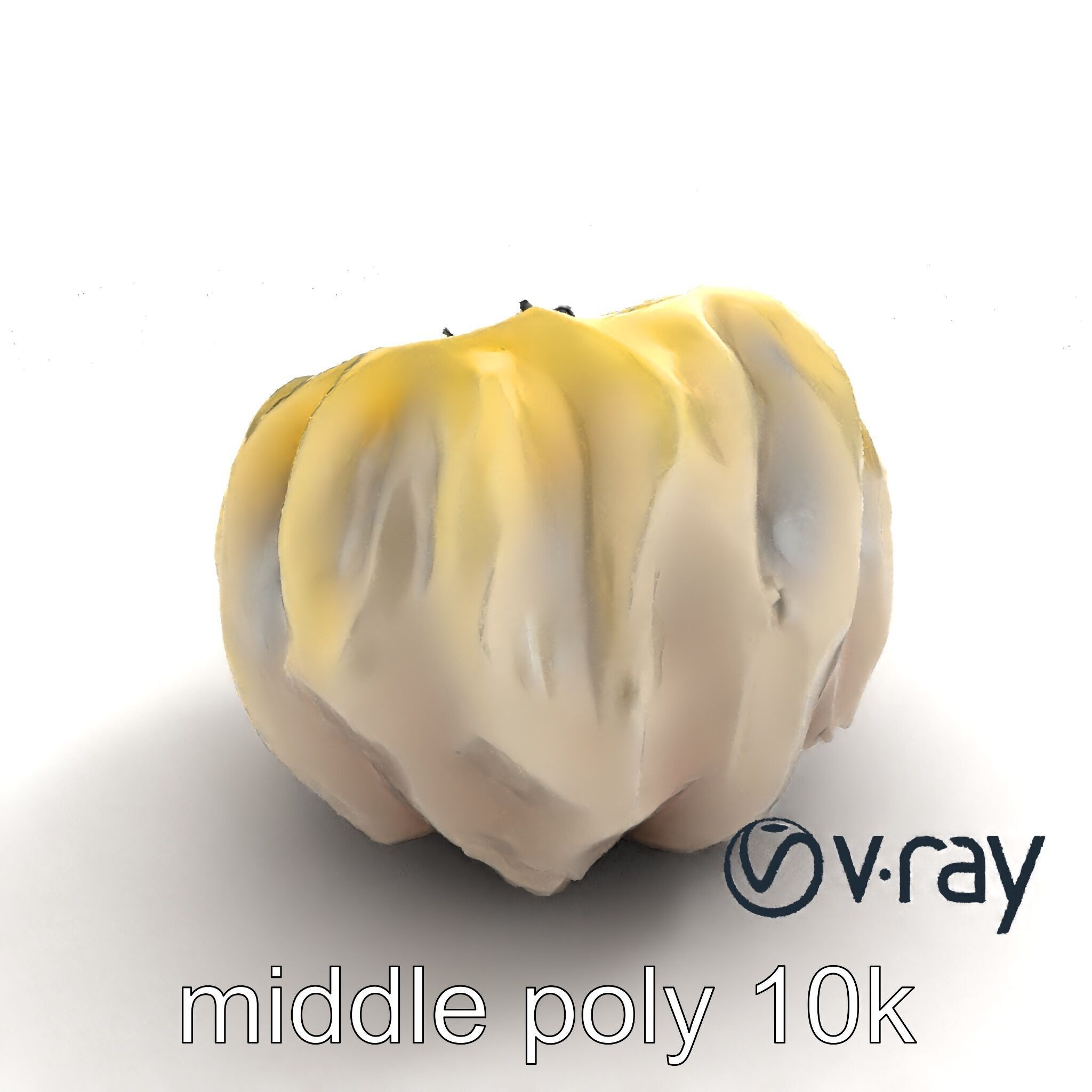 Seashell Pelmeni Geometric Food Model Pack Low-poly 3D model_7