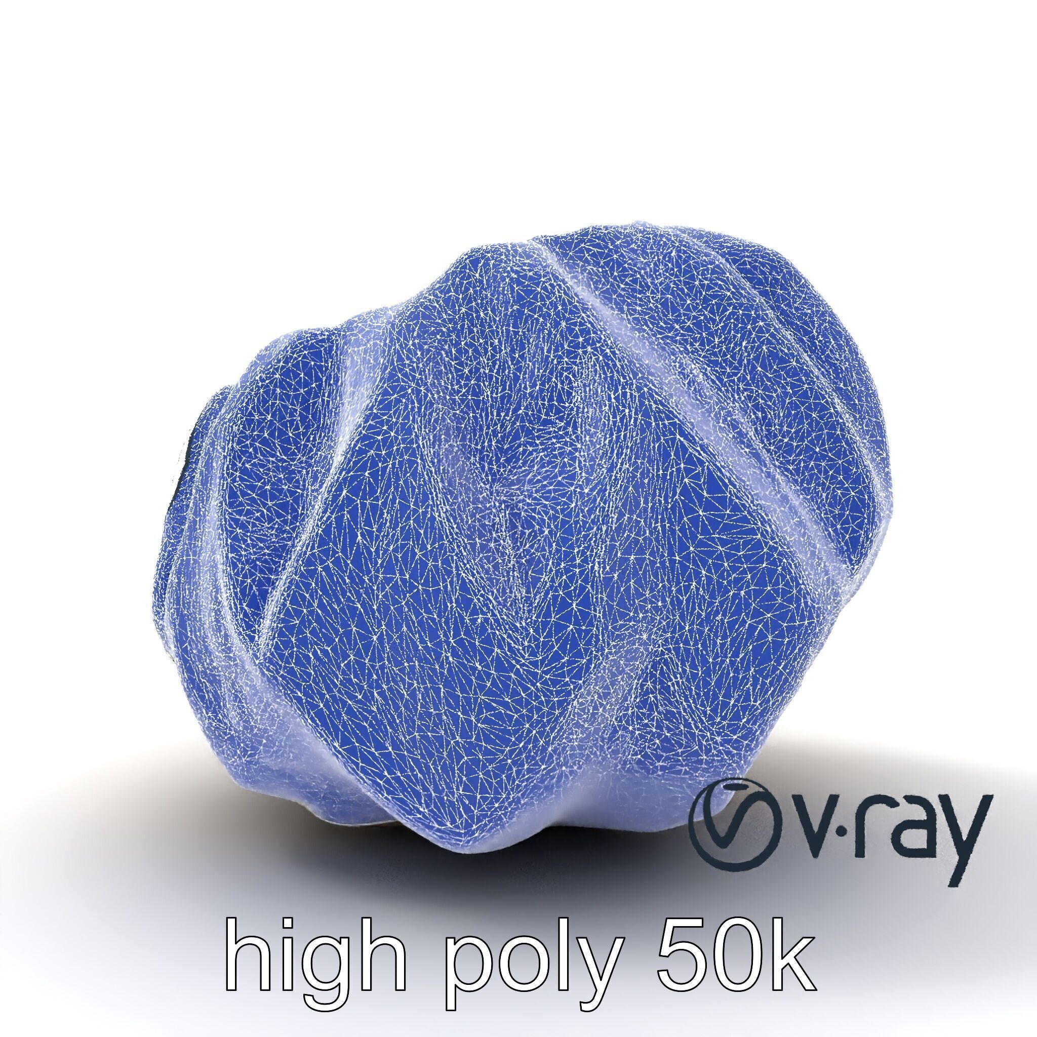 Seashell Pelmeni Geometric Food Model Pack Low-poly 3D model_30