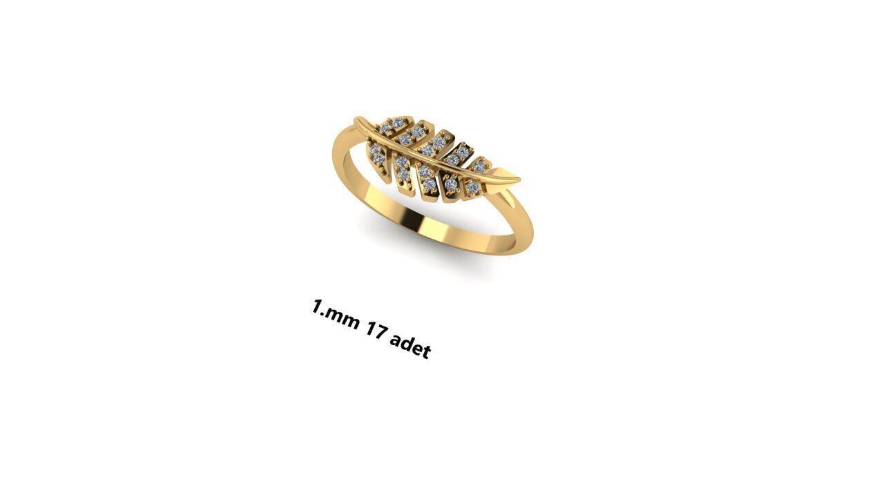 Ring diamond  3D print model_36