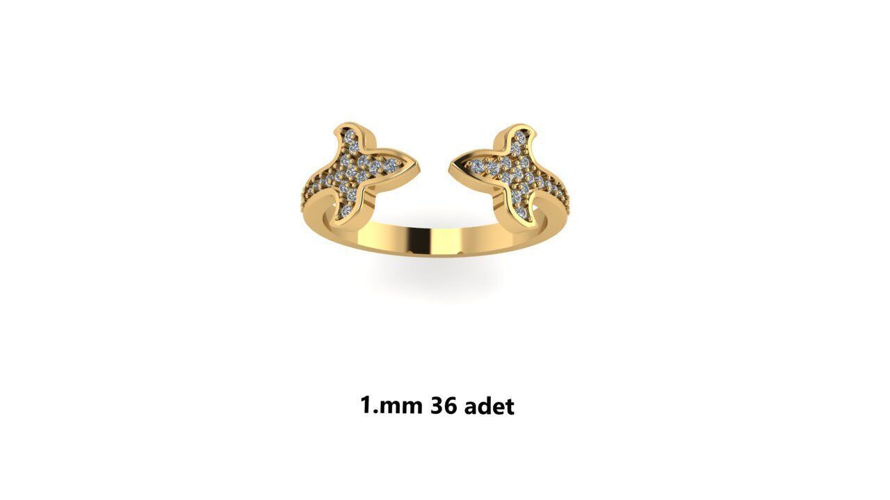 Ring diamond  3D print model_31