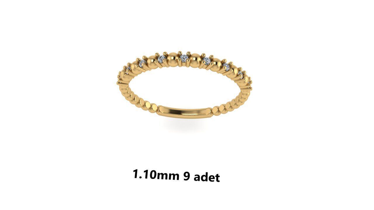 Ring diamond  3D print model_12