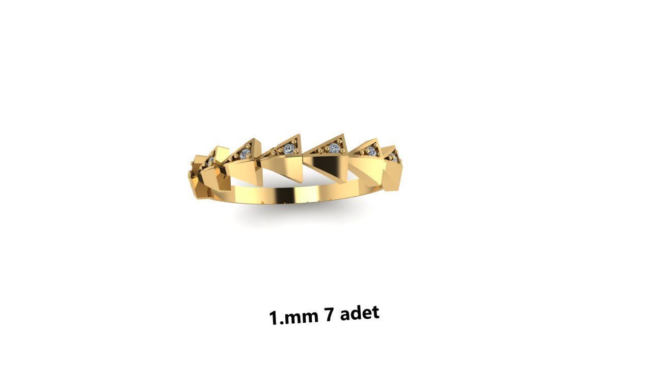 Ring diamond  3D print model_22