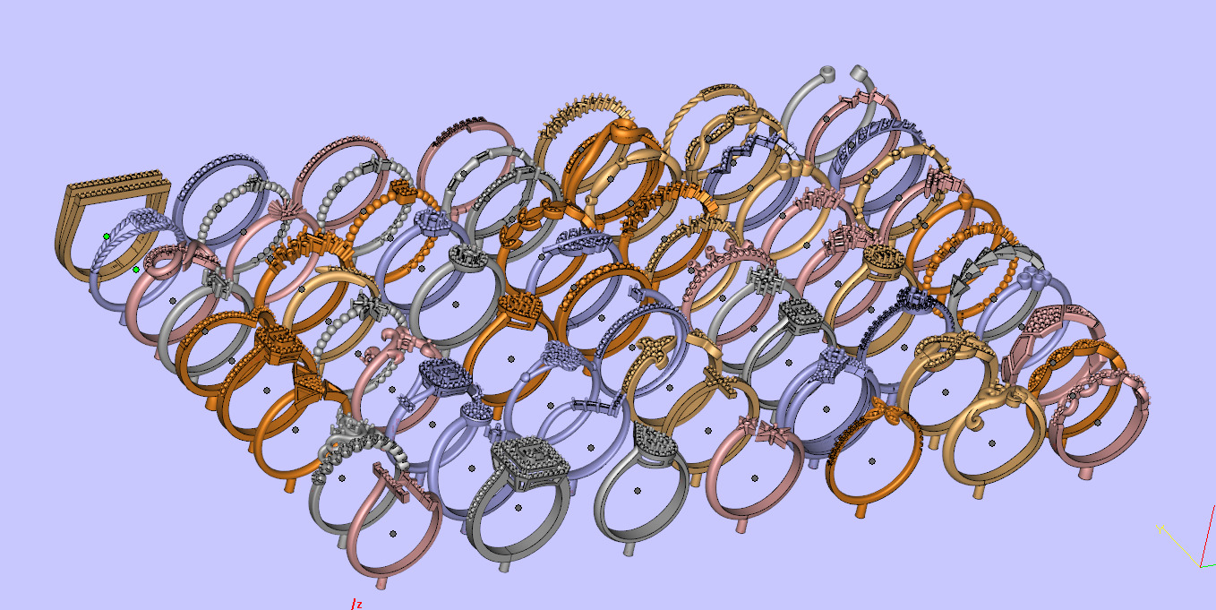 Ring diamond  3D print model_9