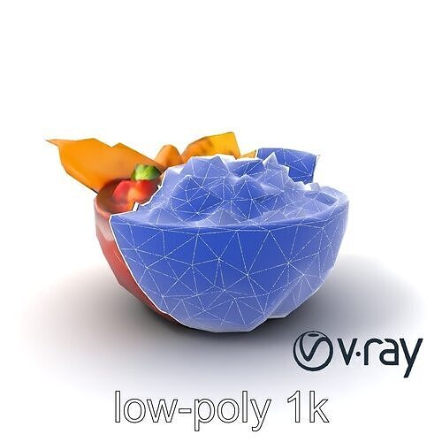 Authentic Mexican Salsa Bowl Appetizer model pack Low-poly 3D model 7