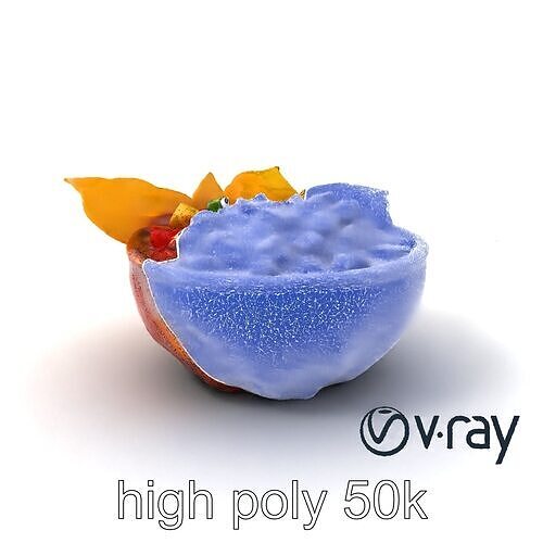 Authentic Mexican Salsa Bowl Appetizer model pack Low-poly 3D model 2