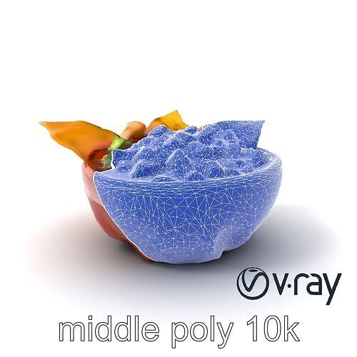 Authentic Mexican Salsa Bowl Appetizer model pack Low-poly 3D model 6