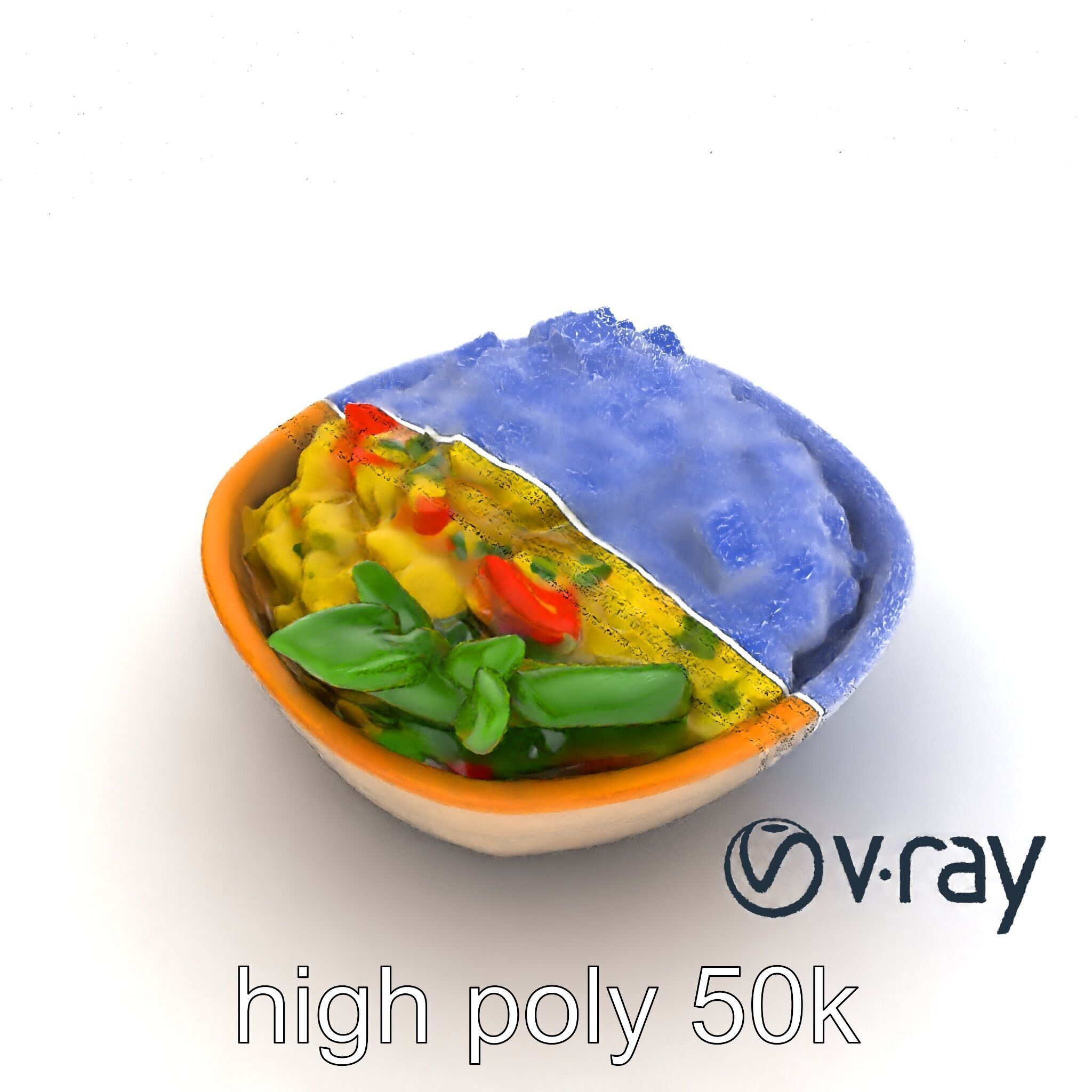 Guacamole Bowl Traditional Design 3D Model Pack Low-poly 3D model_29