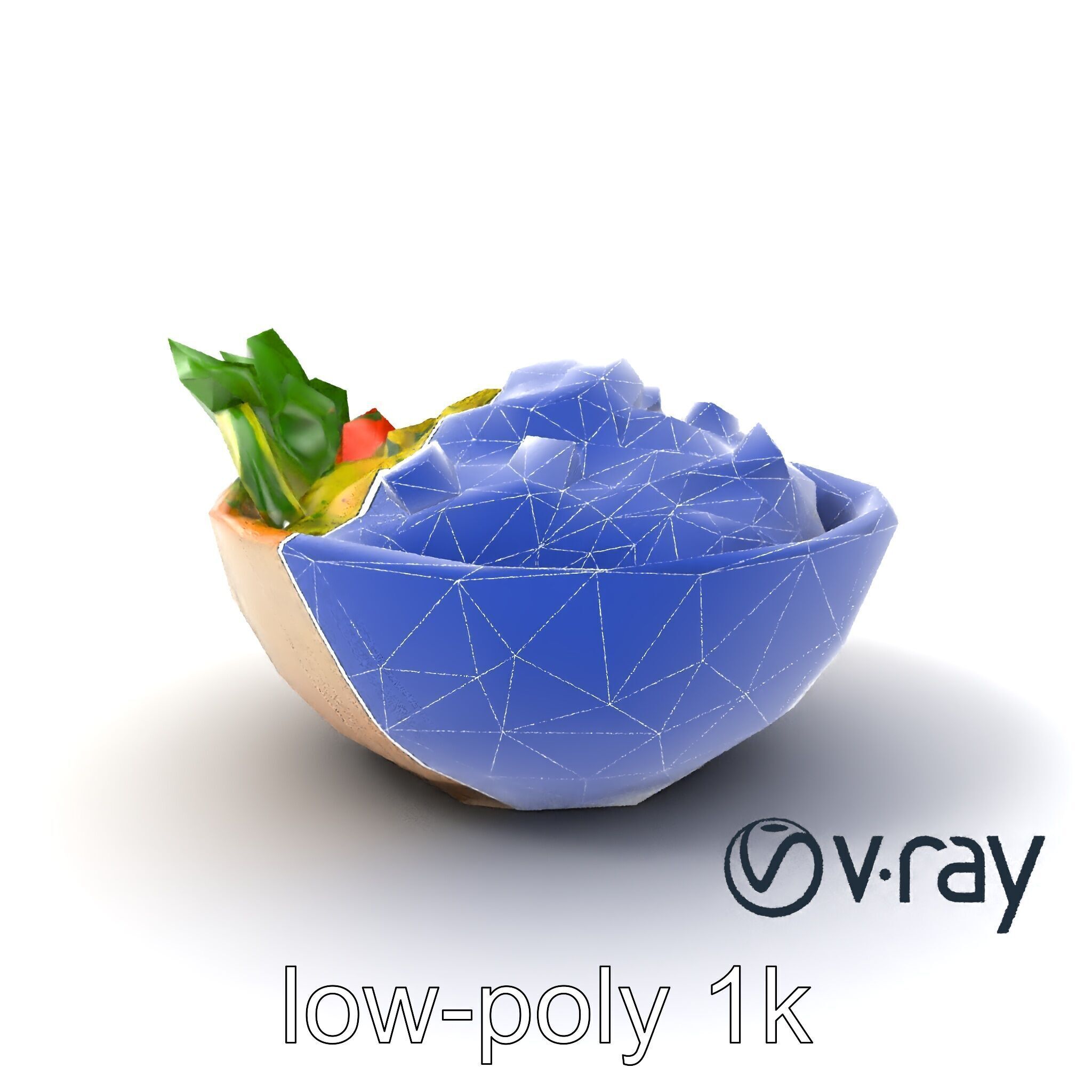 Guacamole Bowl Traditional Design 3D Model Pack Low-poly 3D model_6
