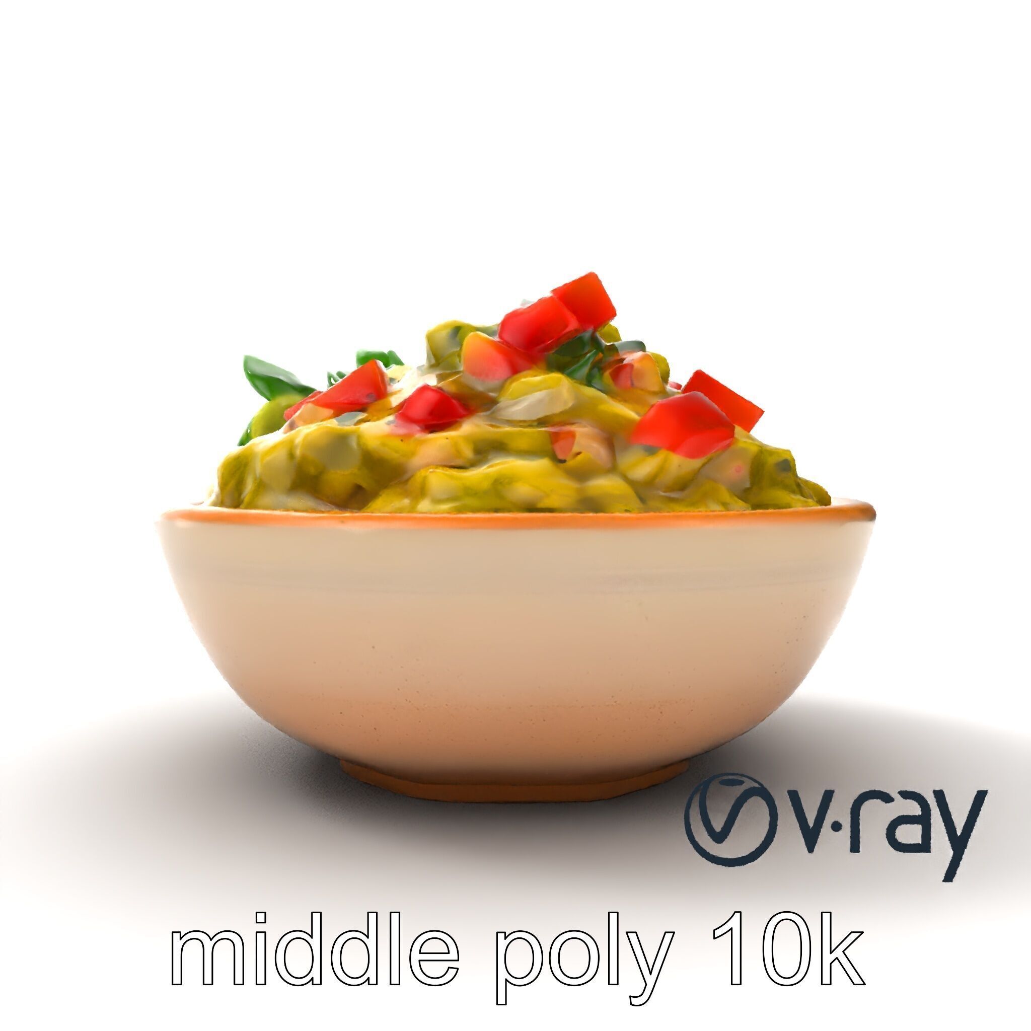 Guacamole Bowl Traditional Design 3D Model Pack Low-poly 3D model_24
