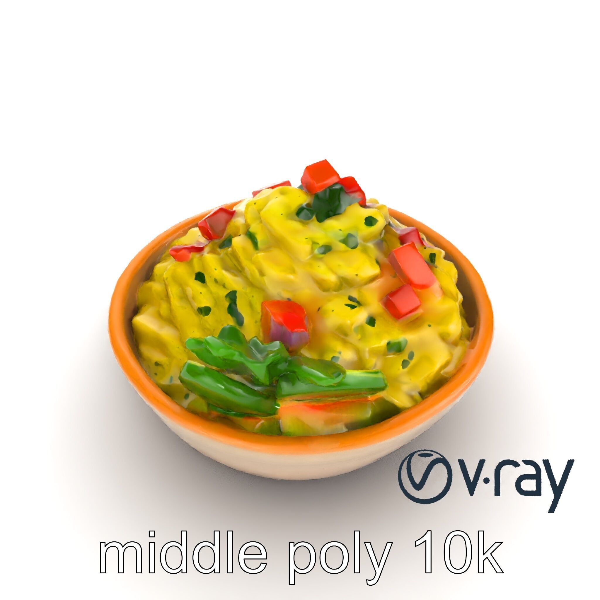 Guacamole Bowl Traditional Design 3D Model Pack Low-poly 3D model_18
