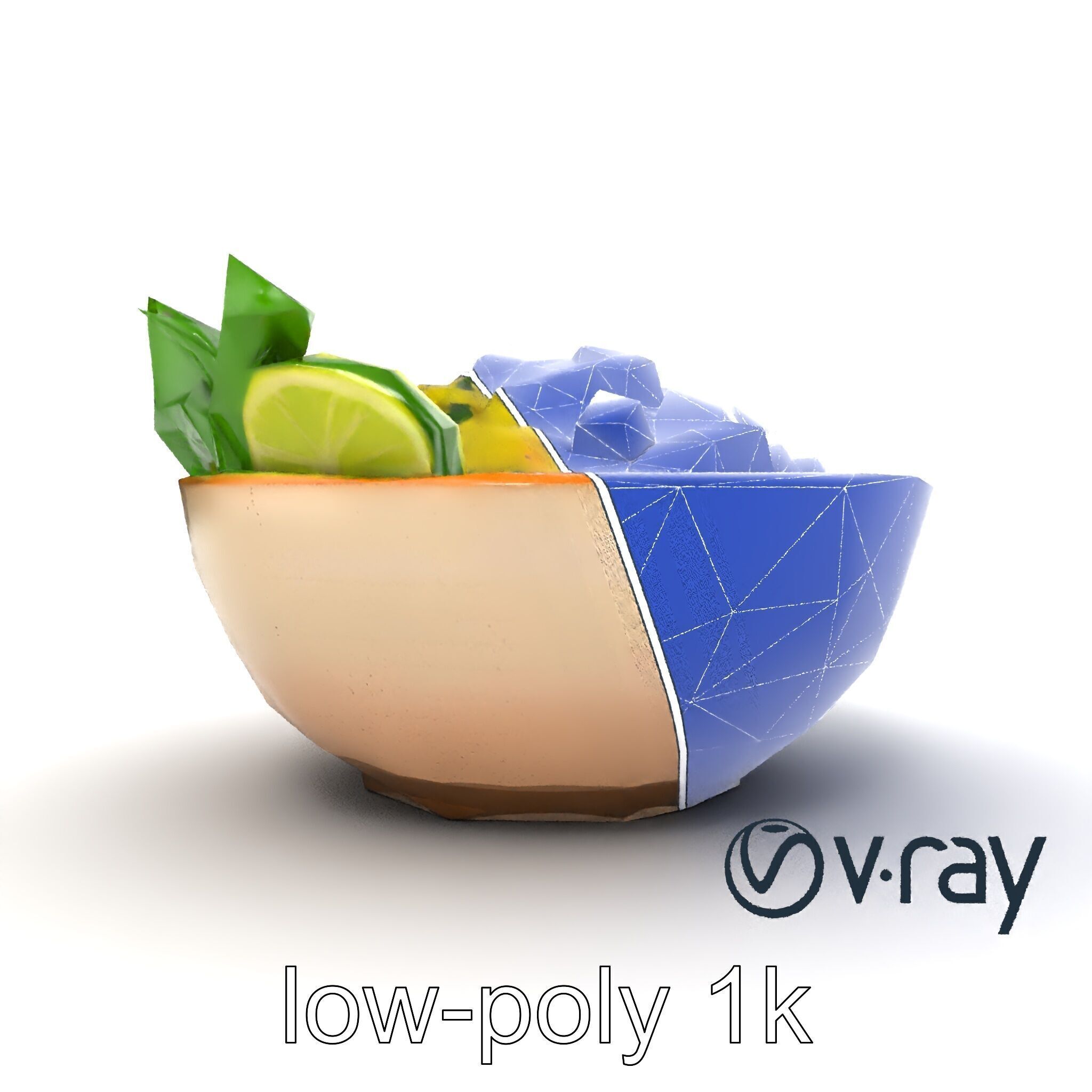 Guacamole Bowl Traditional Design 3D Model Pack Low-poly 3D model_17