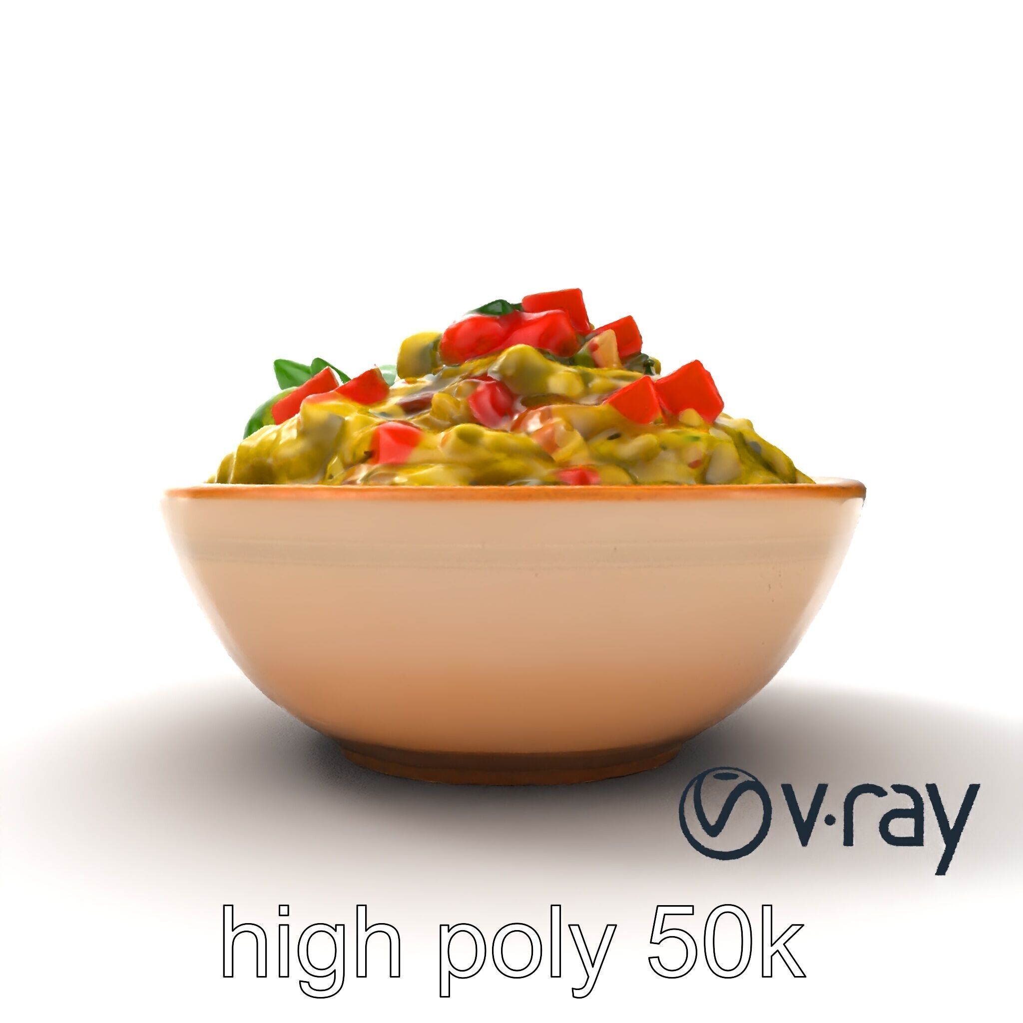 Guacamole Bowl Traditional Design 3D Model Pack Low-poly 3D model_22