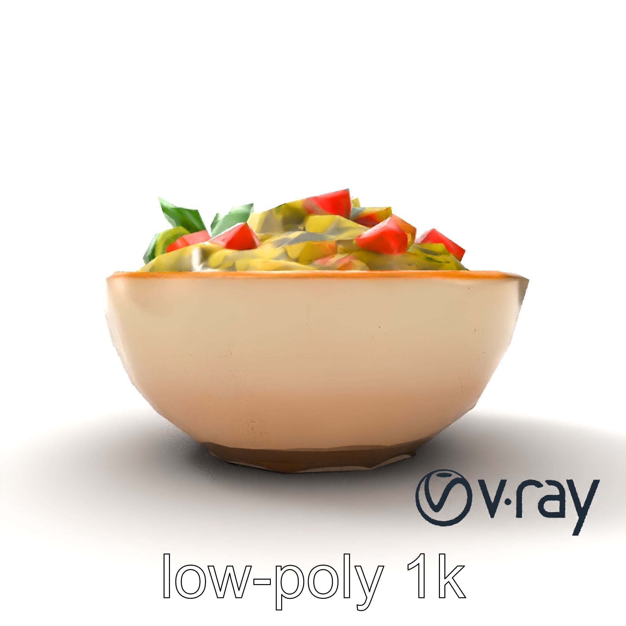 Guacamole Bowl Traditional Design 3D Model Pack Low-poly 3D model_20