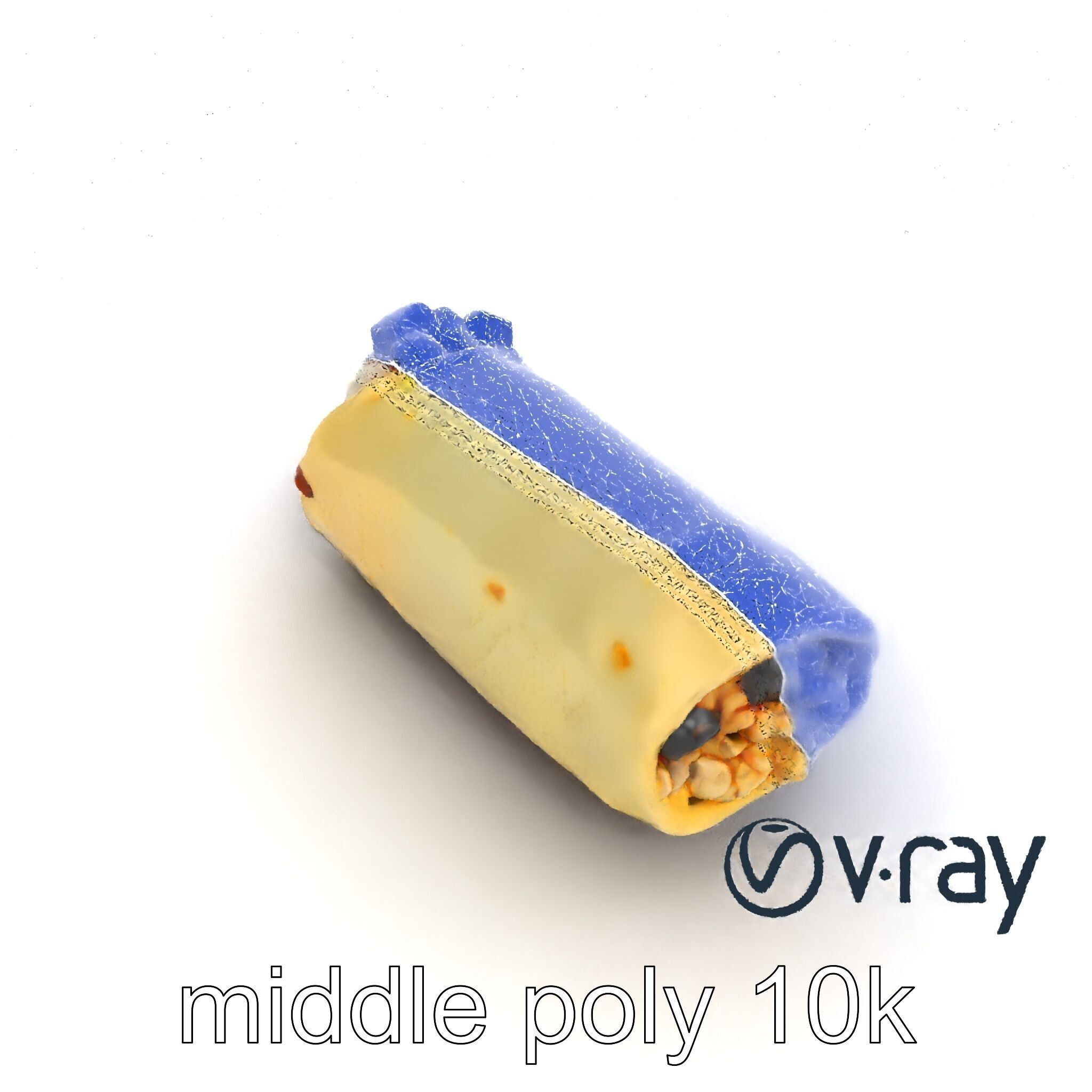 Chunky Burrito Mexican Delight model pack Low-poly 3D model_24