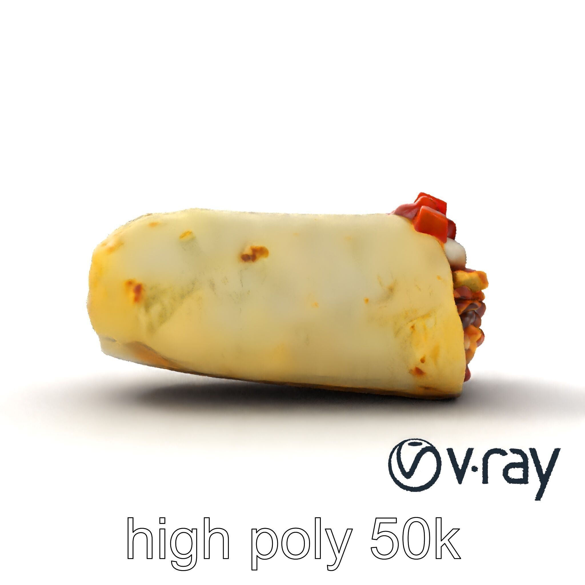 Chunky Burrito Mexican Delight model pack Low-poly 3D model_23