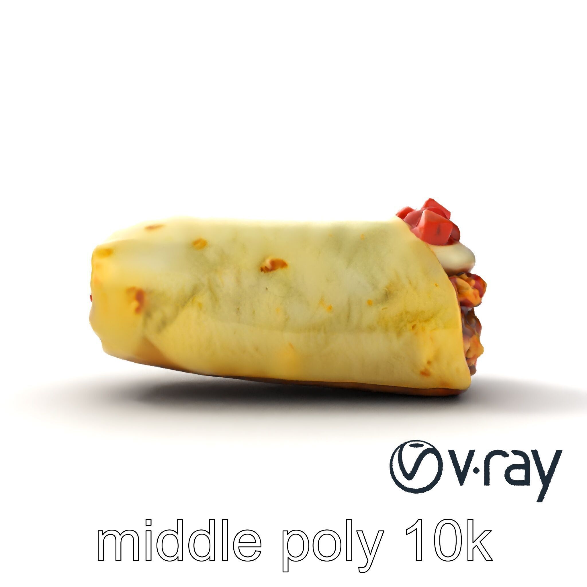 Chunky Burrito Mexican Delight model pack Low-poly 3D model_32