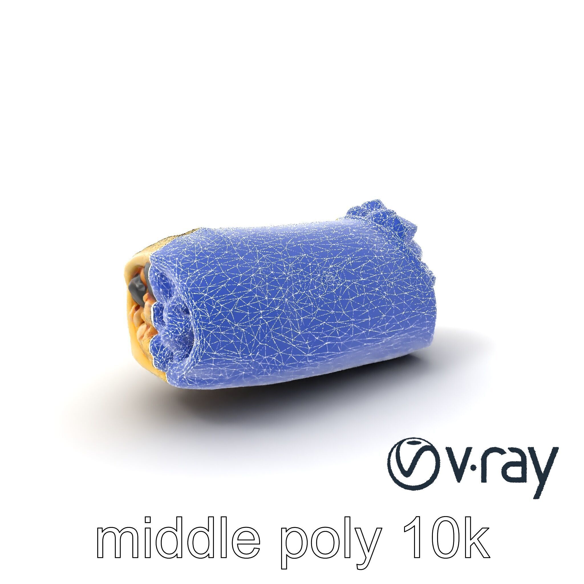 Chunky Burrito Mexican Delight model pack Low-poly 3D model_6