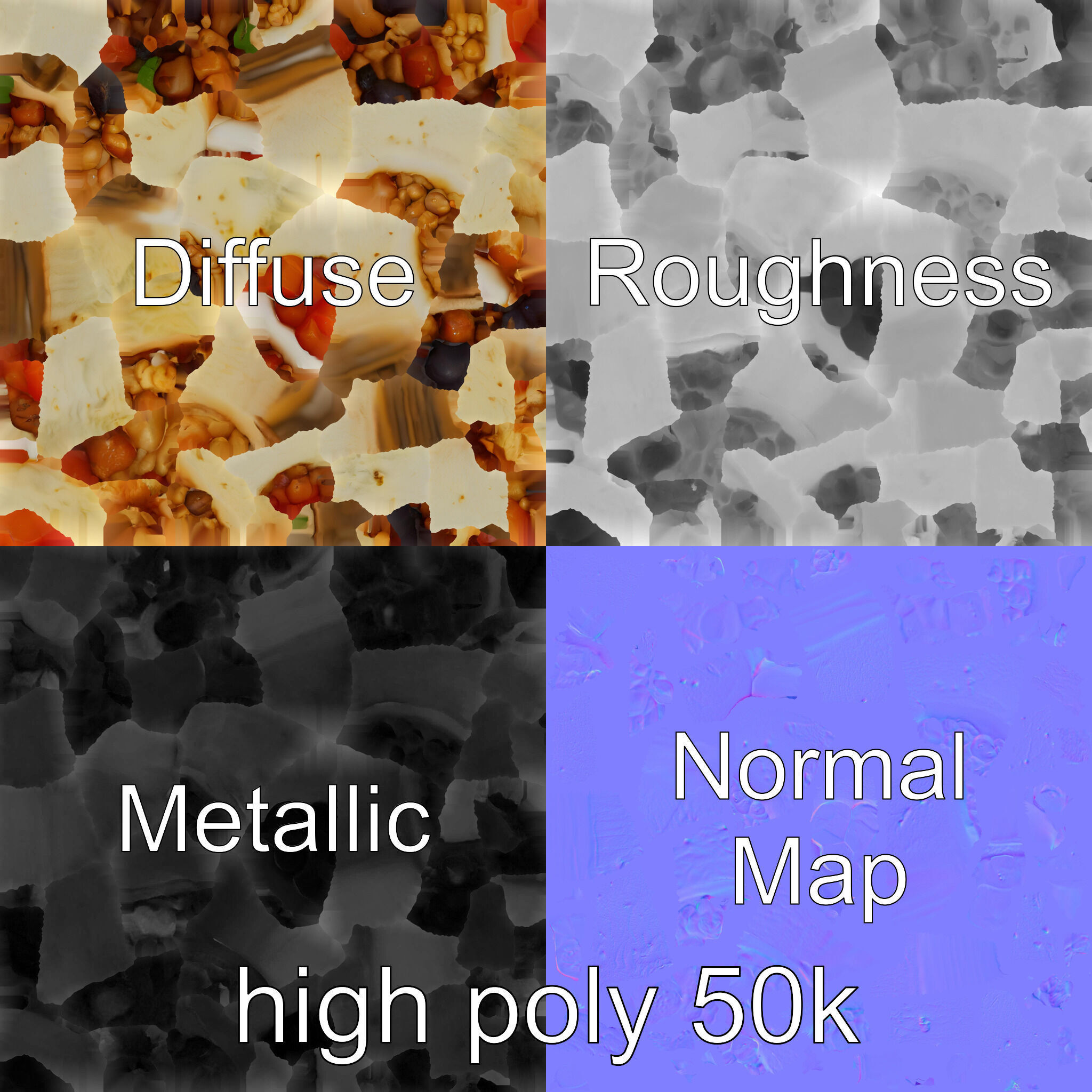 Chunky Burrito Mexican Delight model pack Low-poly 3D model_3