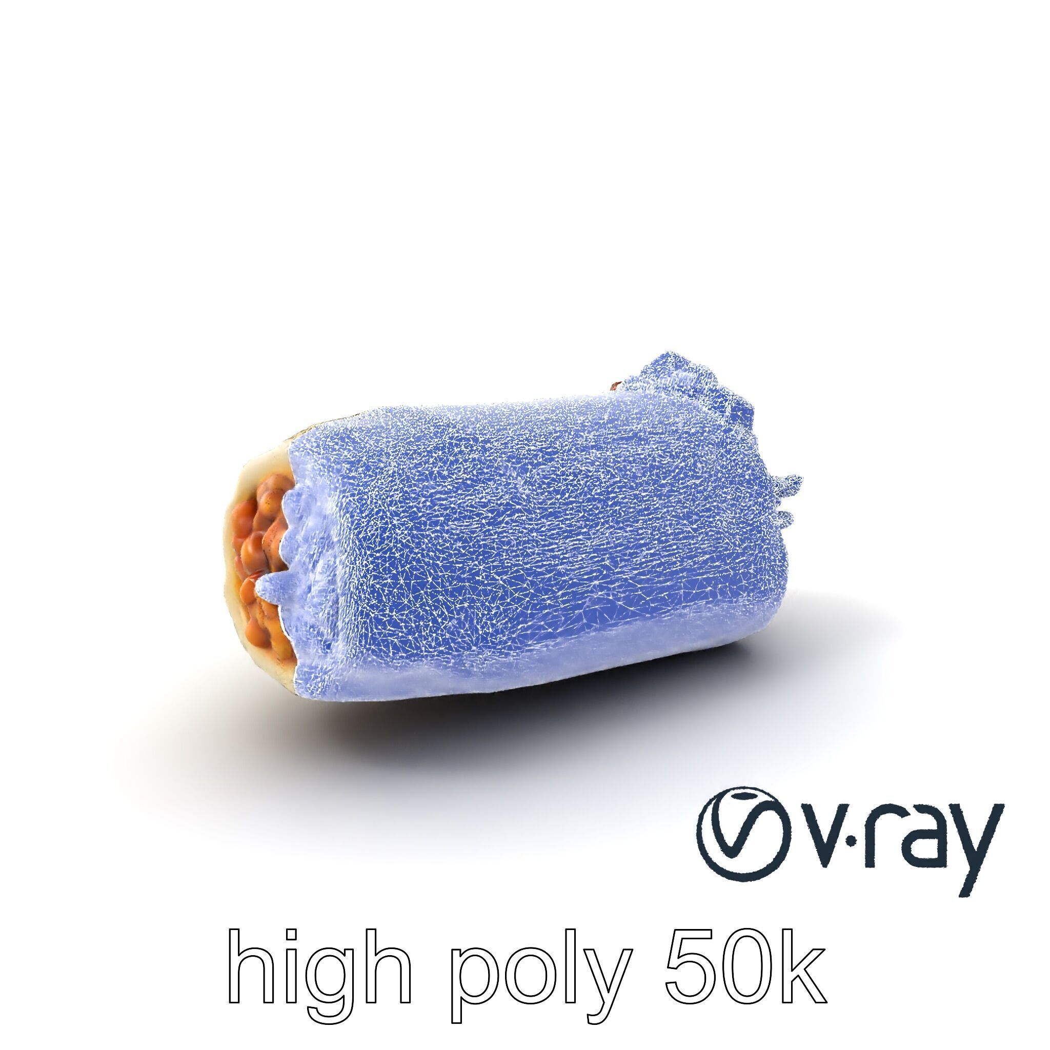 Chunky Burrito Mexican Delight model pack Low-poly 3D model_10