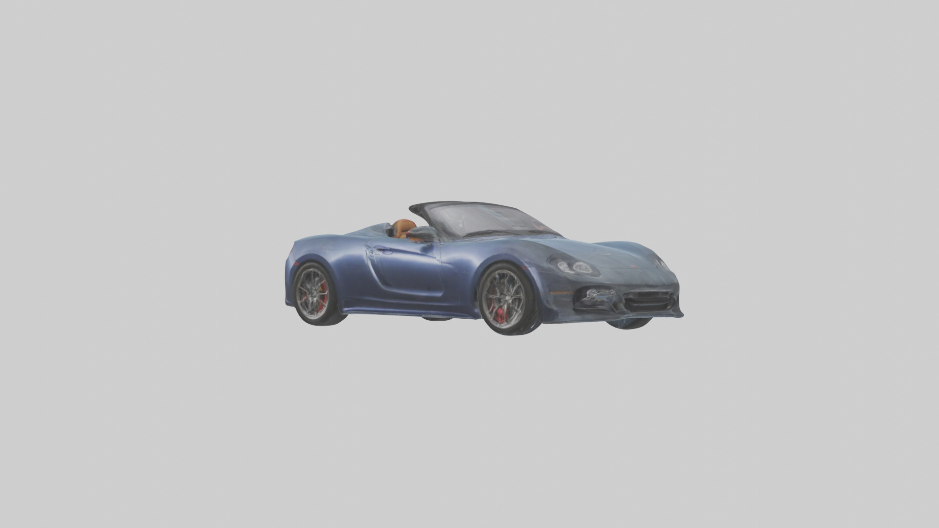 Highperformance Roadster model Low-poly 3D model_11