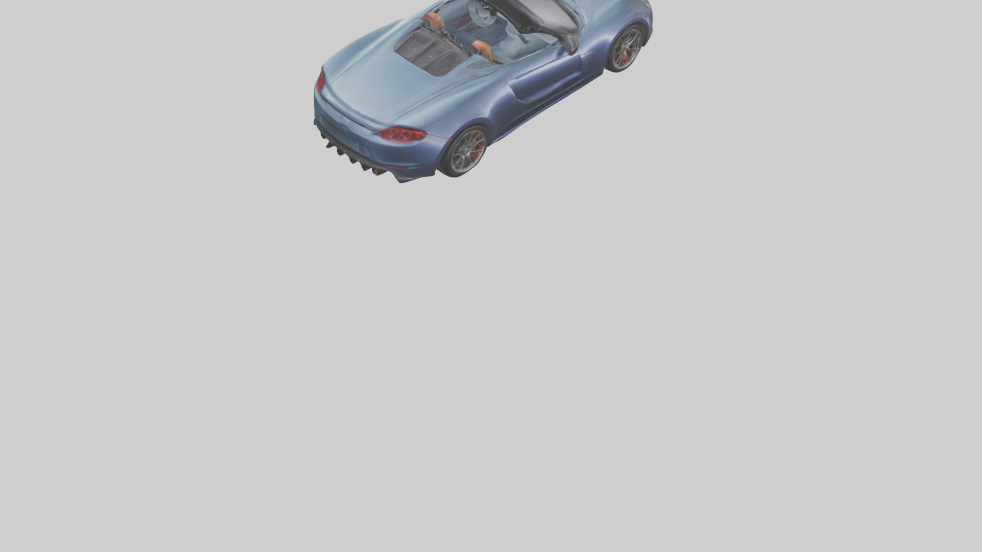 Highperformance Roadster model Low-poly 3D model_4