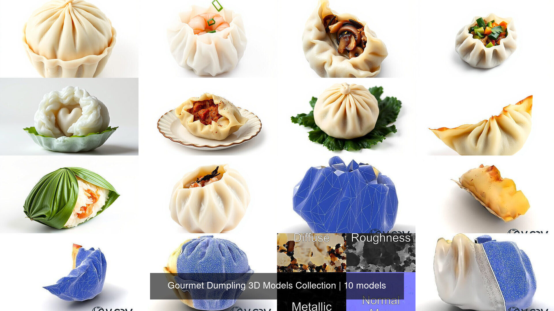 Gourmet Dumpling 3D Models Collection _8