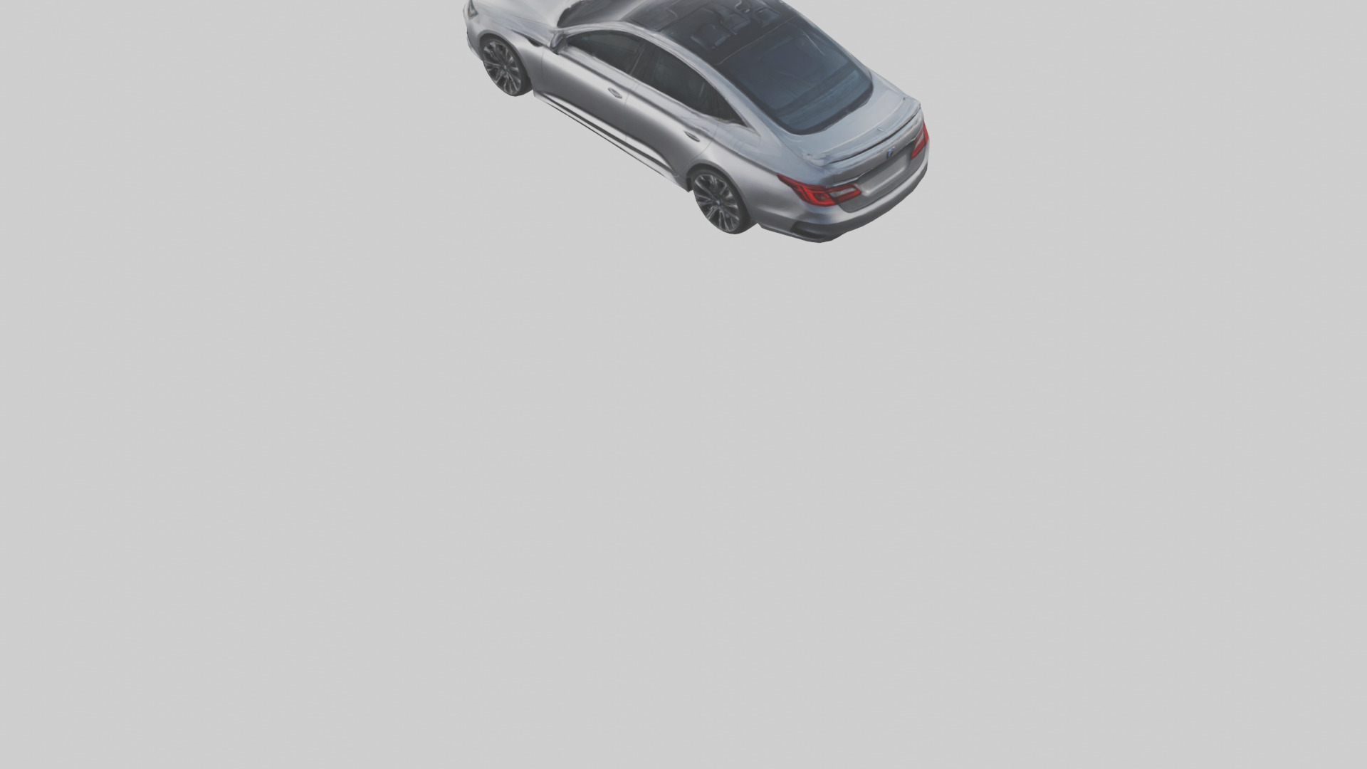 Hightech Performance Sedan model Low-poly 3D model_3