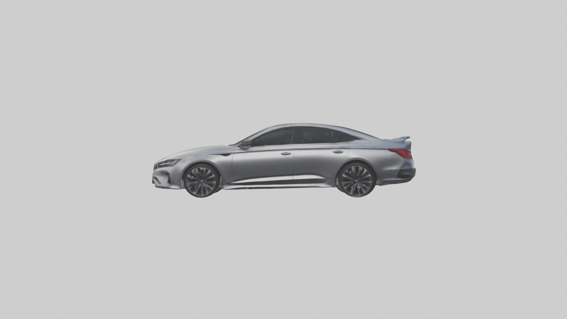 Hightech Performance Sedan model Low-poly 3D model_12