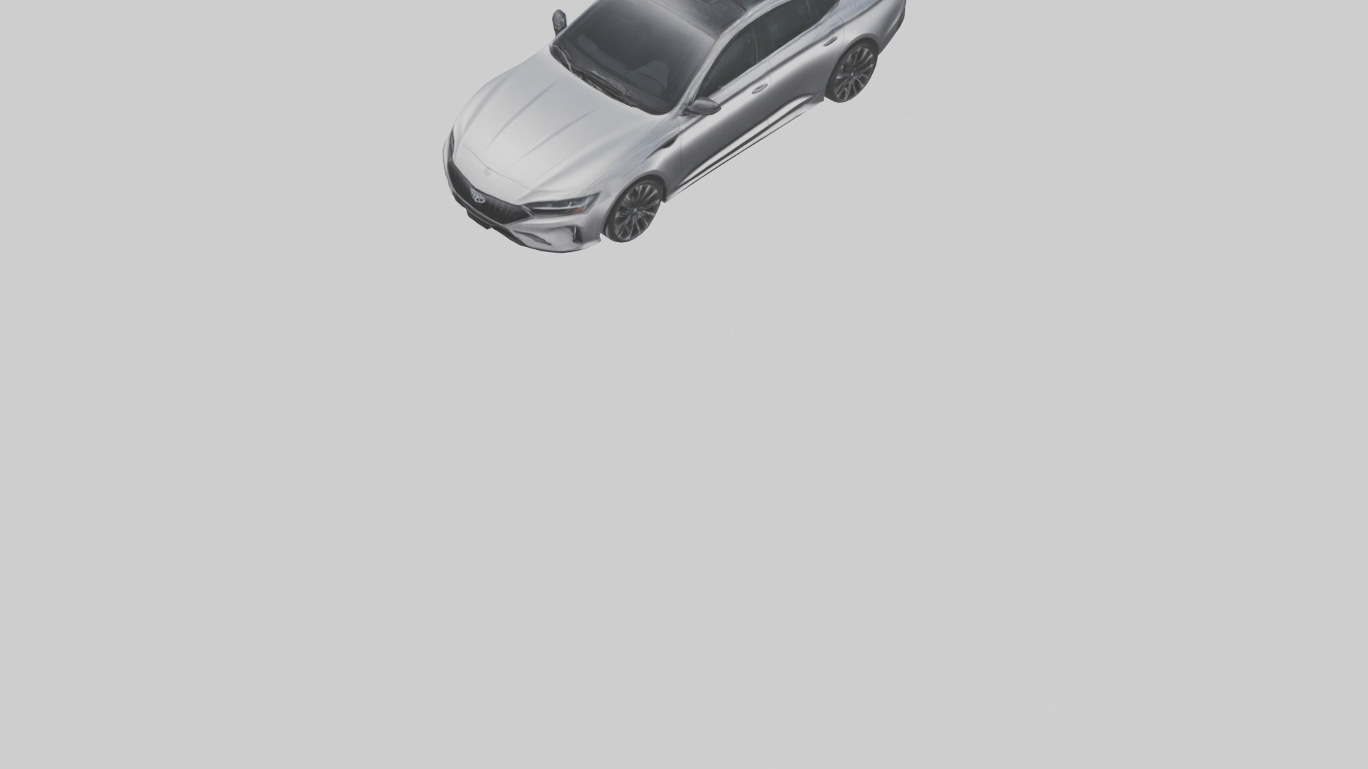 Hightech Performance Sedan model Low-poly 3D model_5