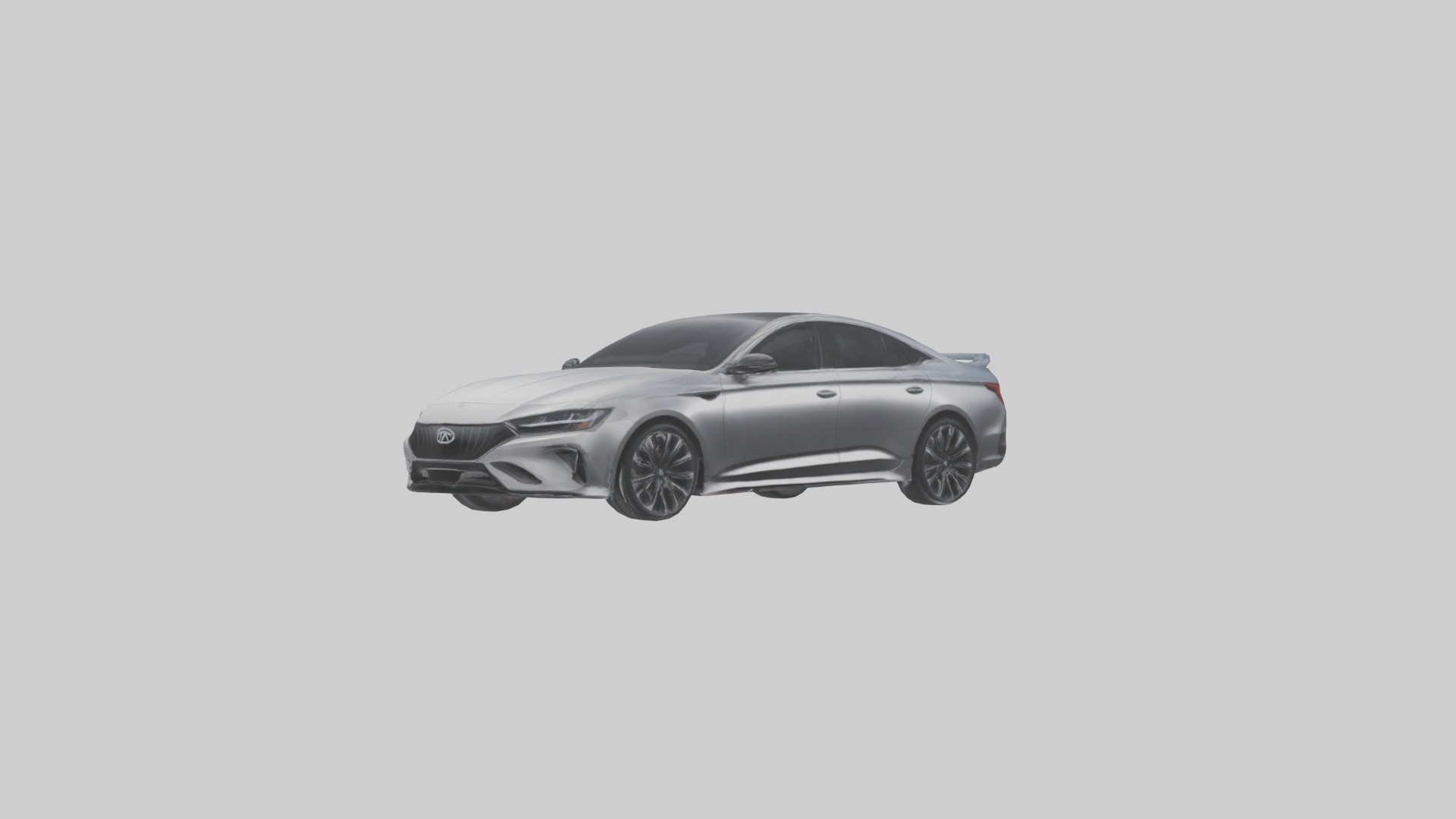 Hightech Performance Sedan model Low-poly 3D model_8