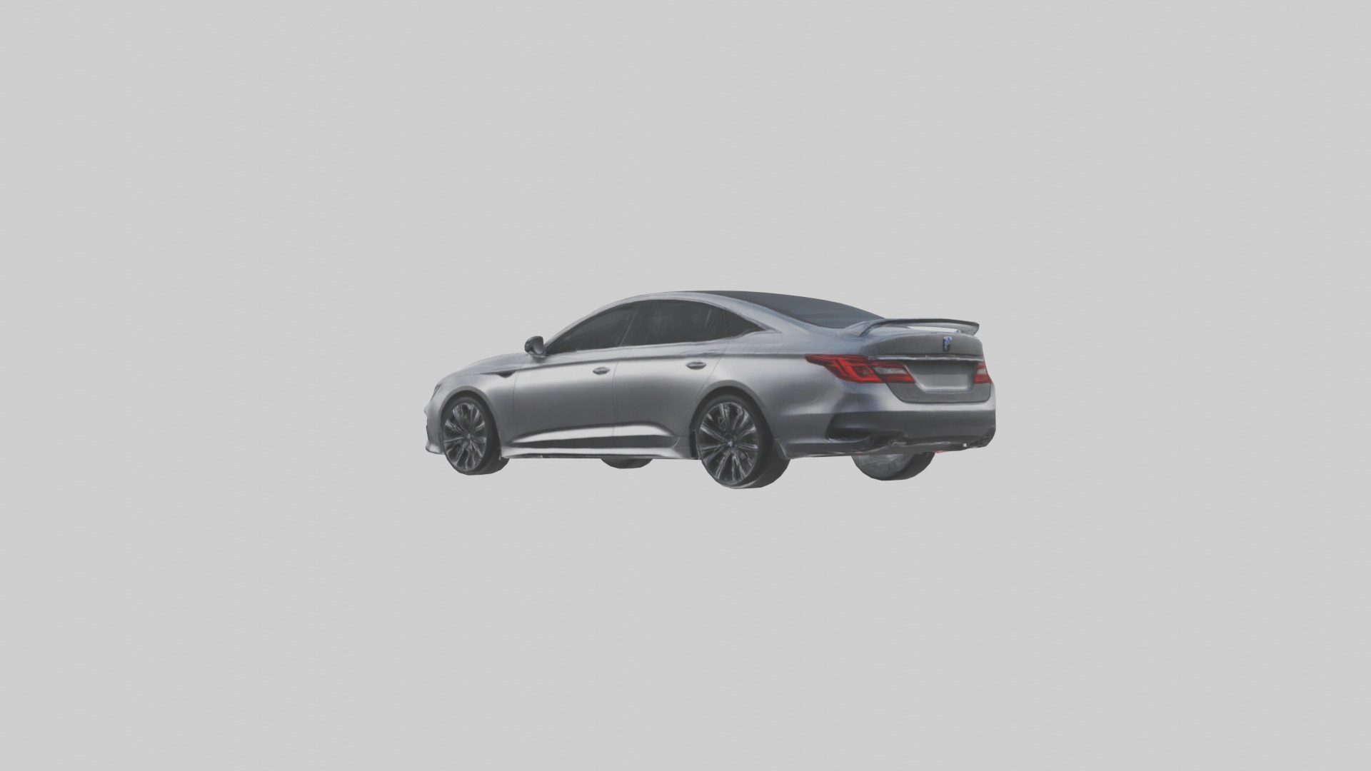 Hightech Performance Sedan model Low-poly 3D model_2