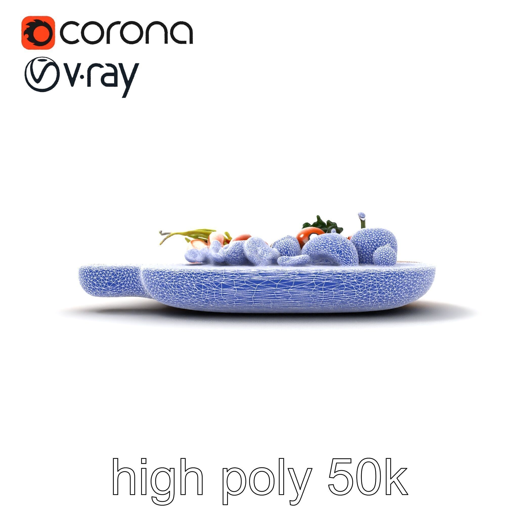 Countryside Rustic Food Spread model pack Low-poly 3D model_26