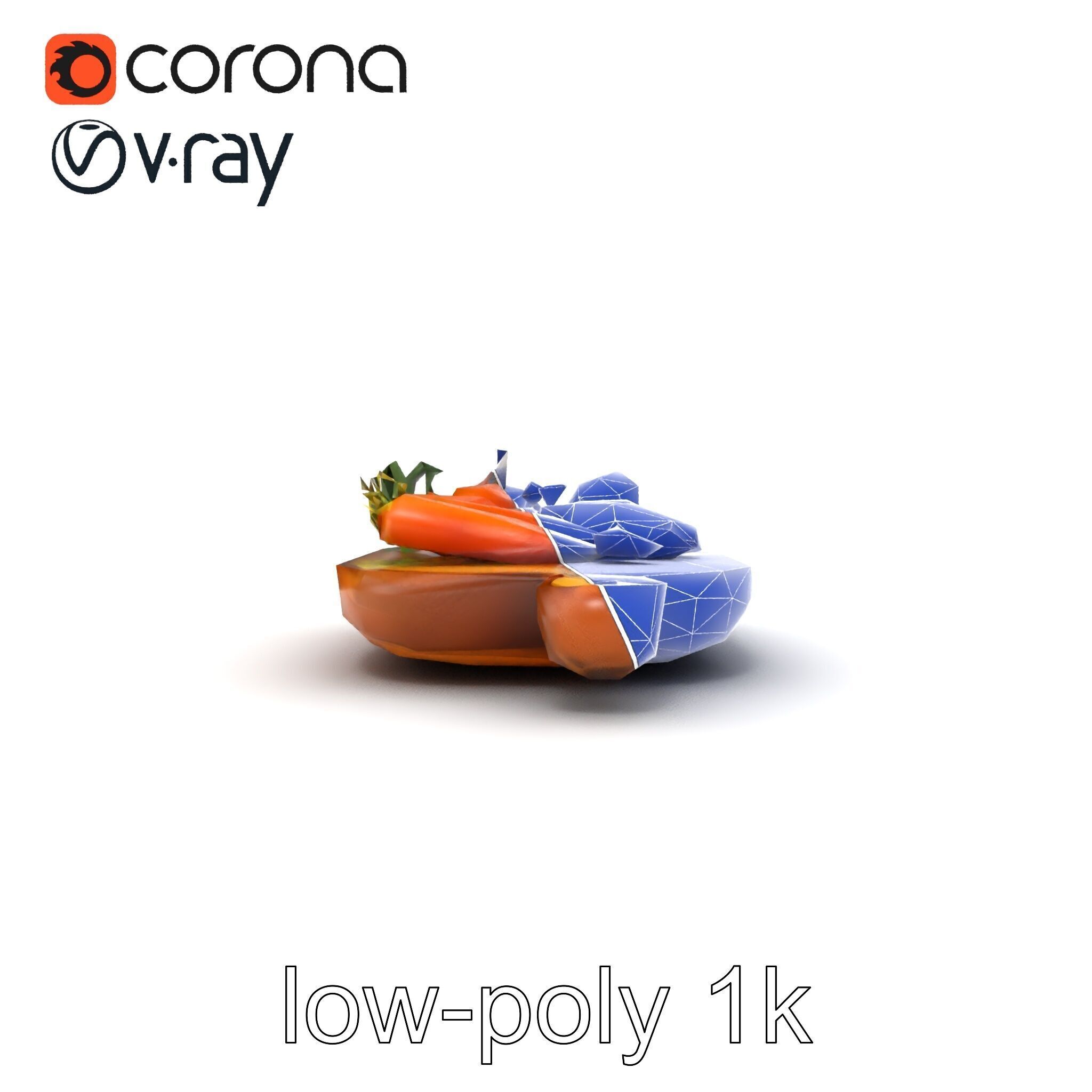 Countryside Rustic Food Spread model pack Low-poly 3D model_17