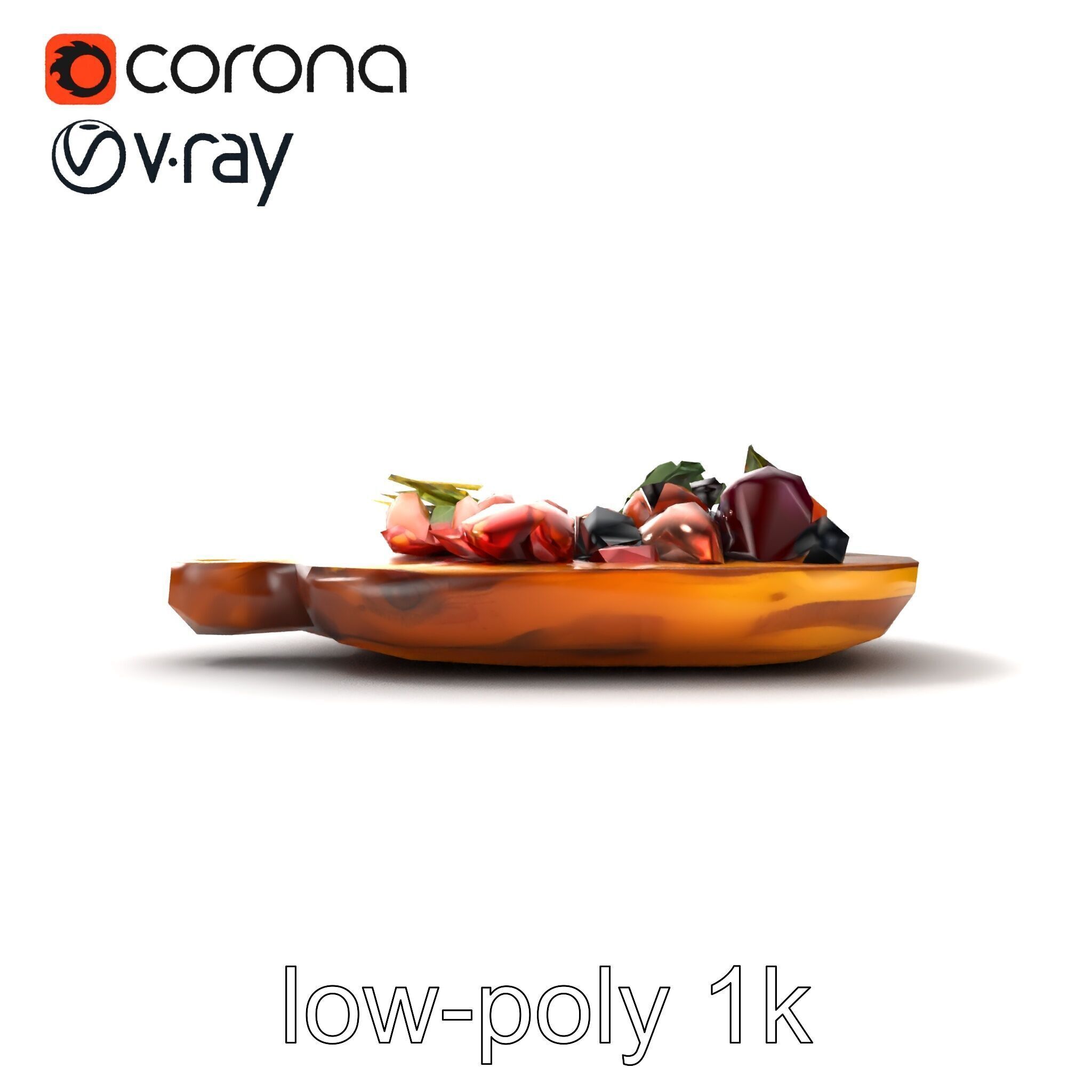 Countryside Rustic Food Spread model pack Low-poly 3D model_24